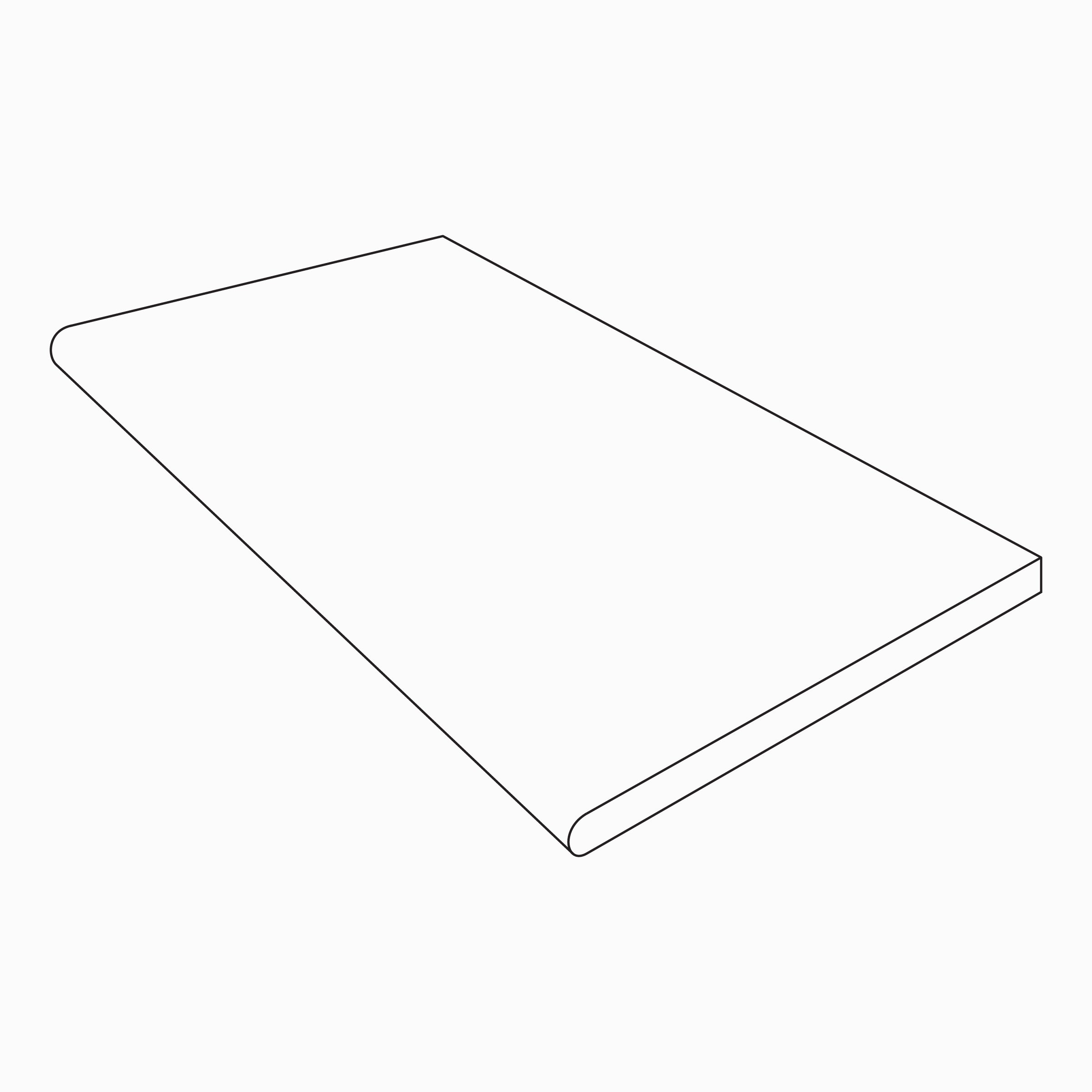 Travertine 12x24 Grip Porcelain 2CM Bullnose Coping in Titanium