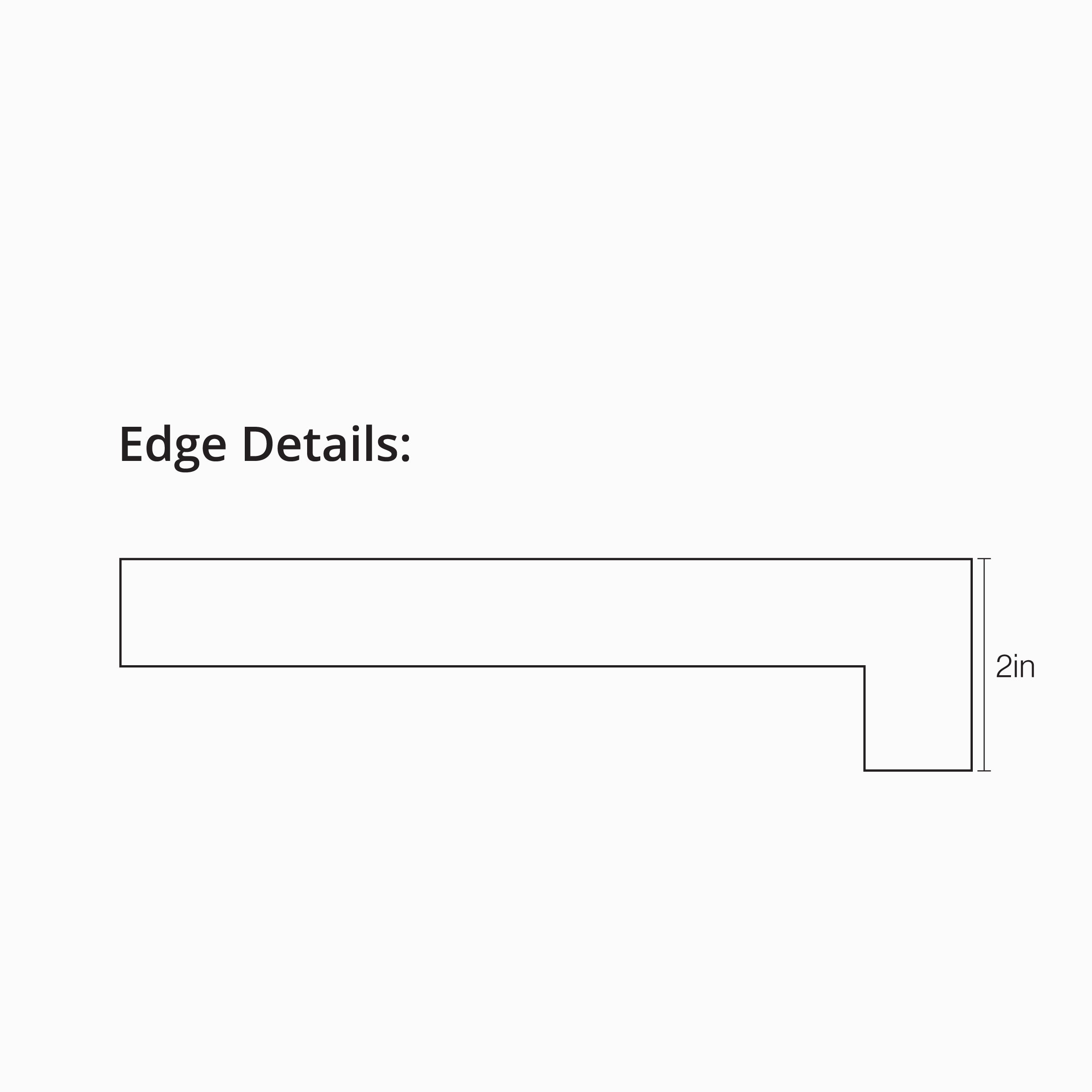 Travertine 12x24 Grip Porcelain 2CM L-Shaped Coping in Bold