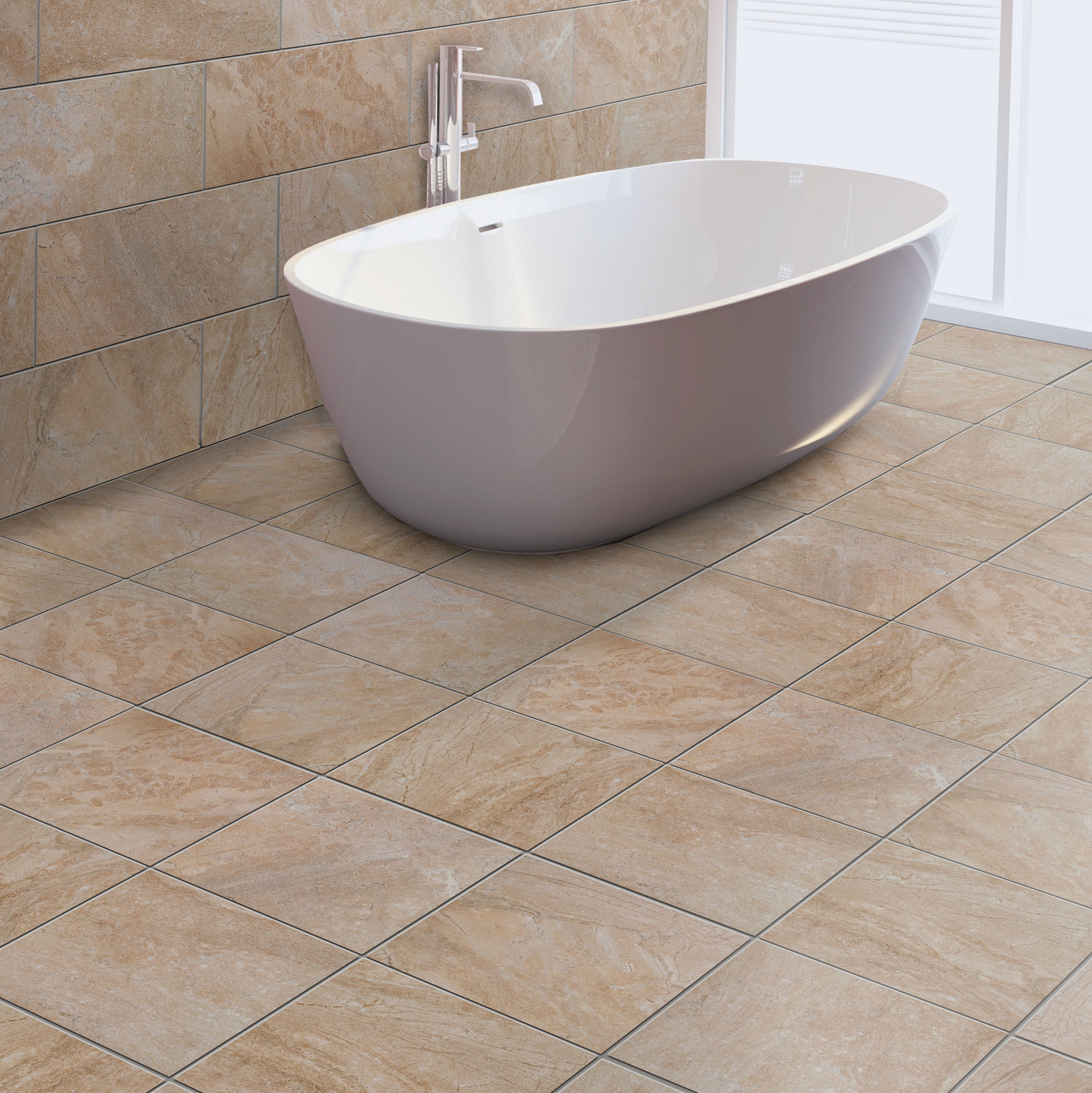 Ethos Beige 18x18 Matte