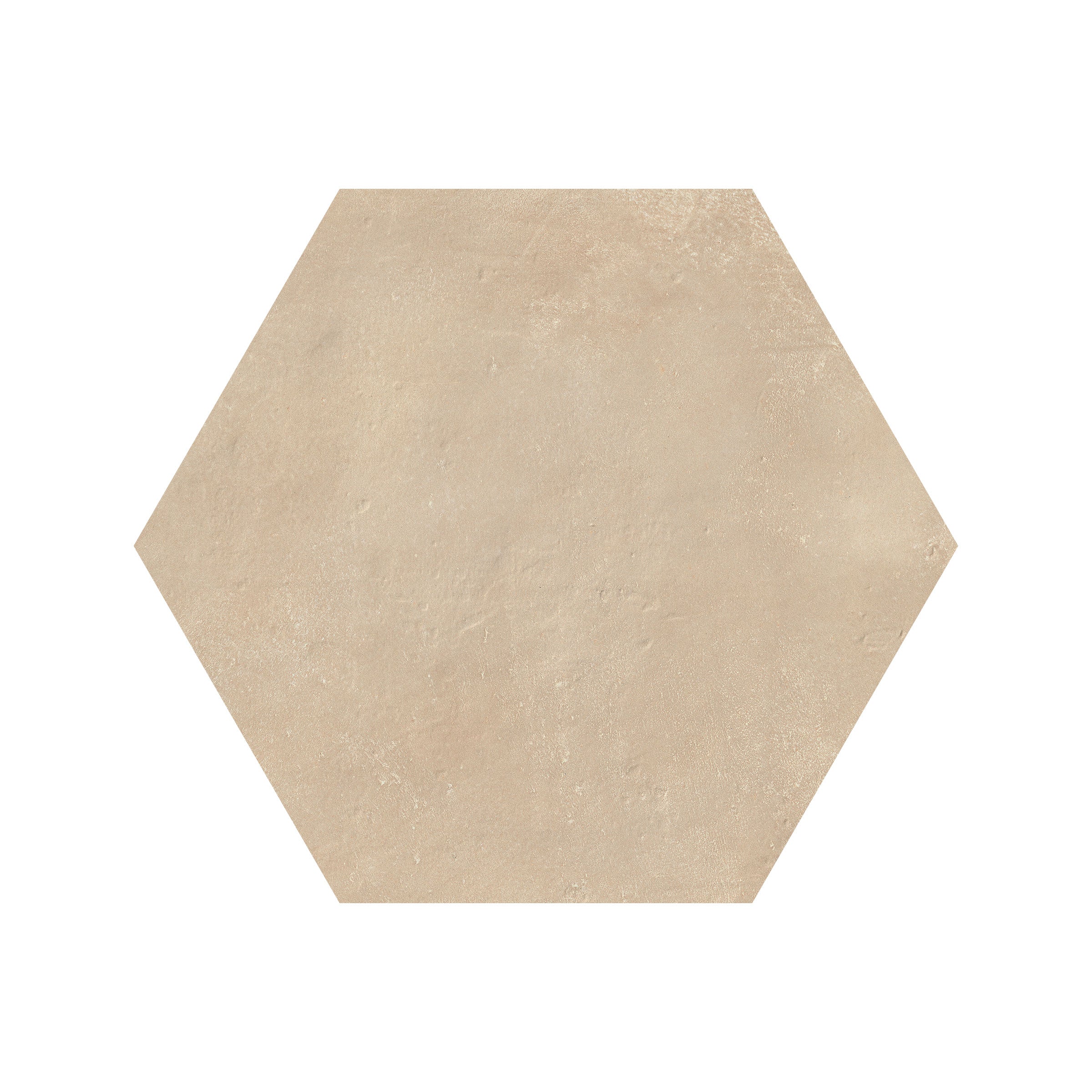 Earthen 10x10 Matte Hexagon Porcelain Tile in Alabaster