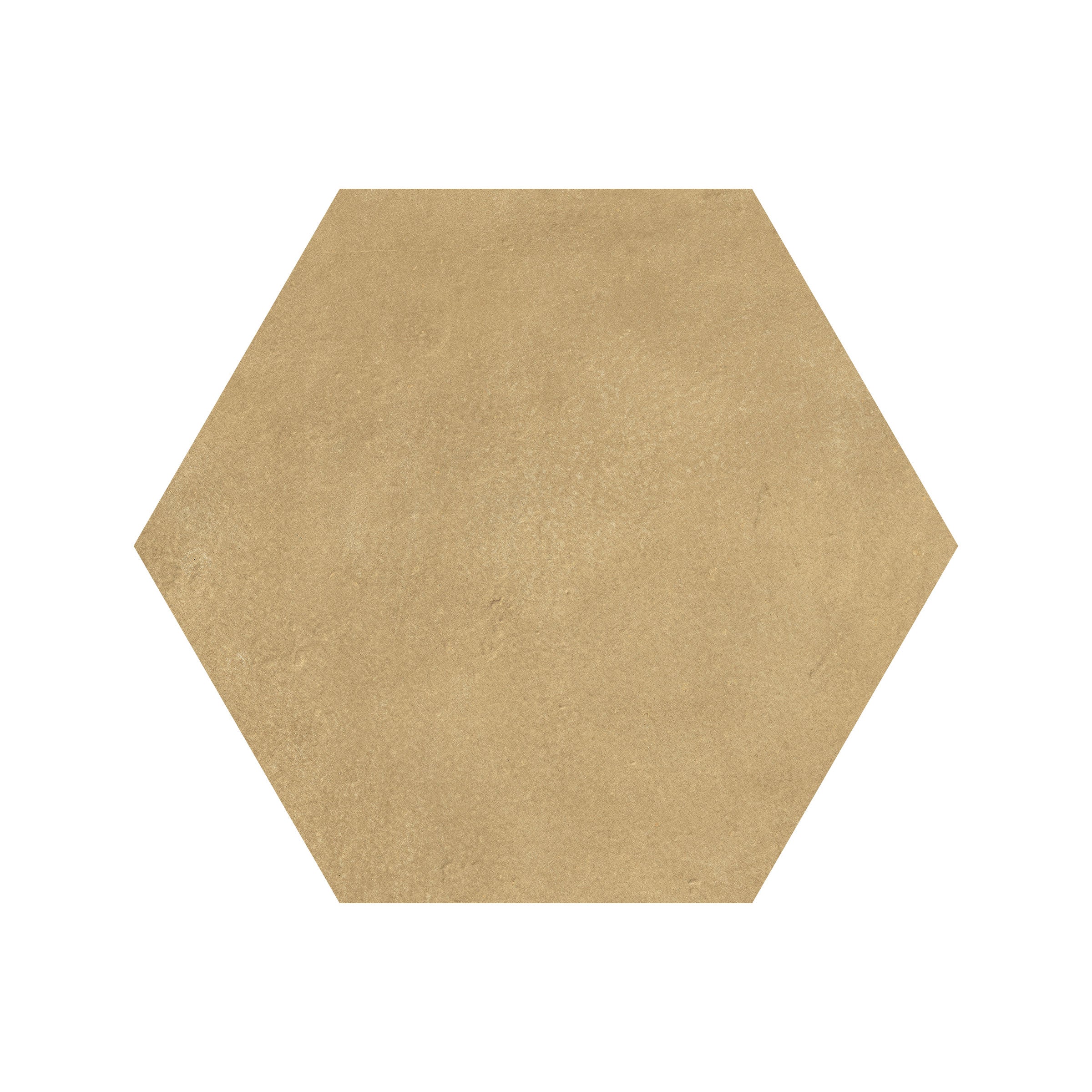 Earthen 10x10 Matte Hexagon Porcelain Tile in Buttercup