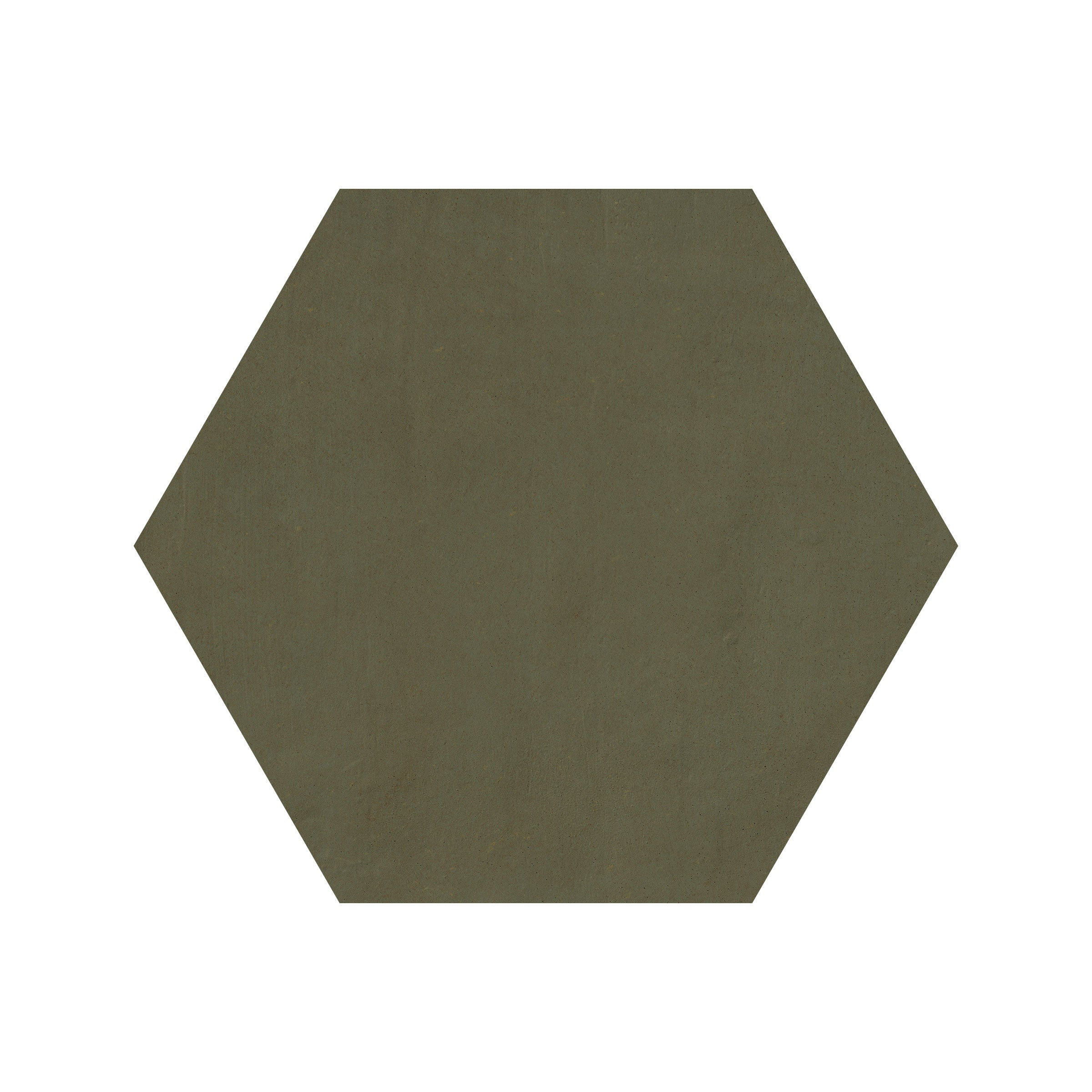 Earthen 10x10 Matte Hexagon Porcelain Tile in Jade