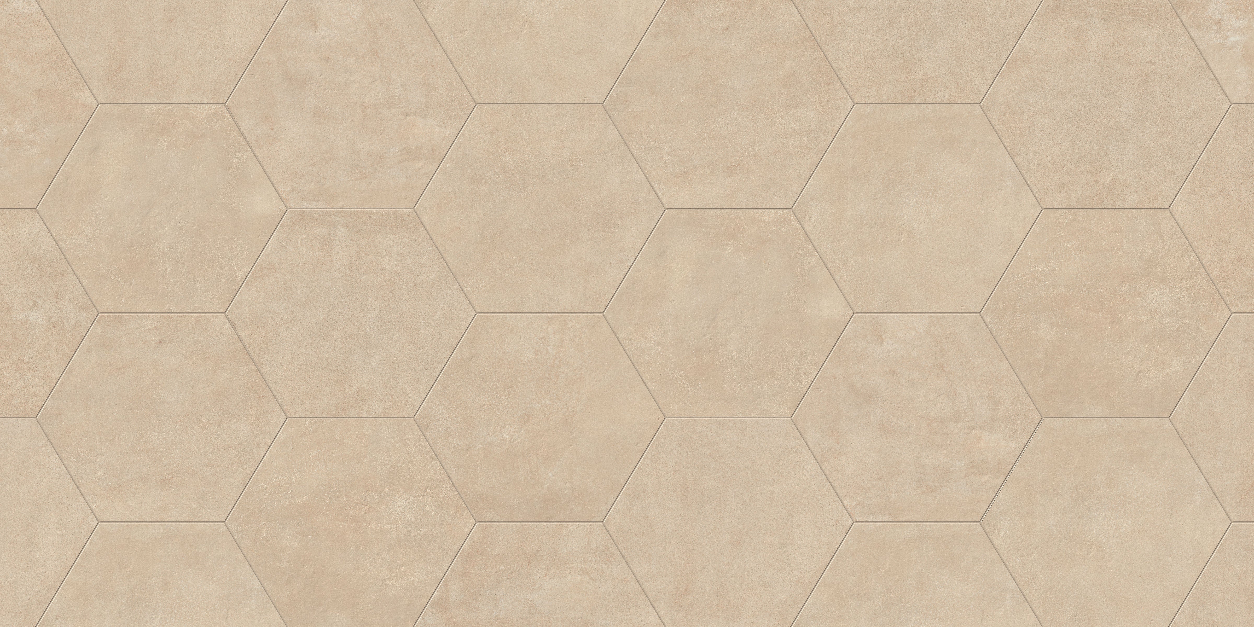 Earthen 10x10 Matte Hexagon Porcelain Tile in Alabaster