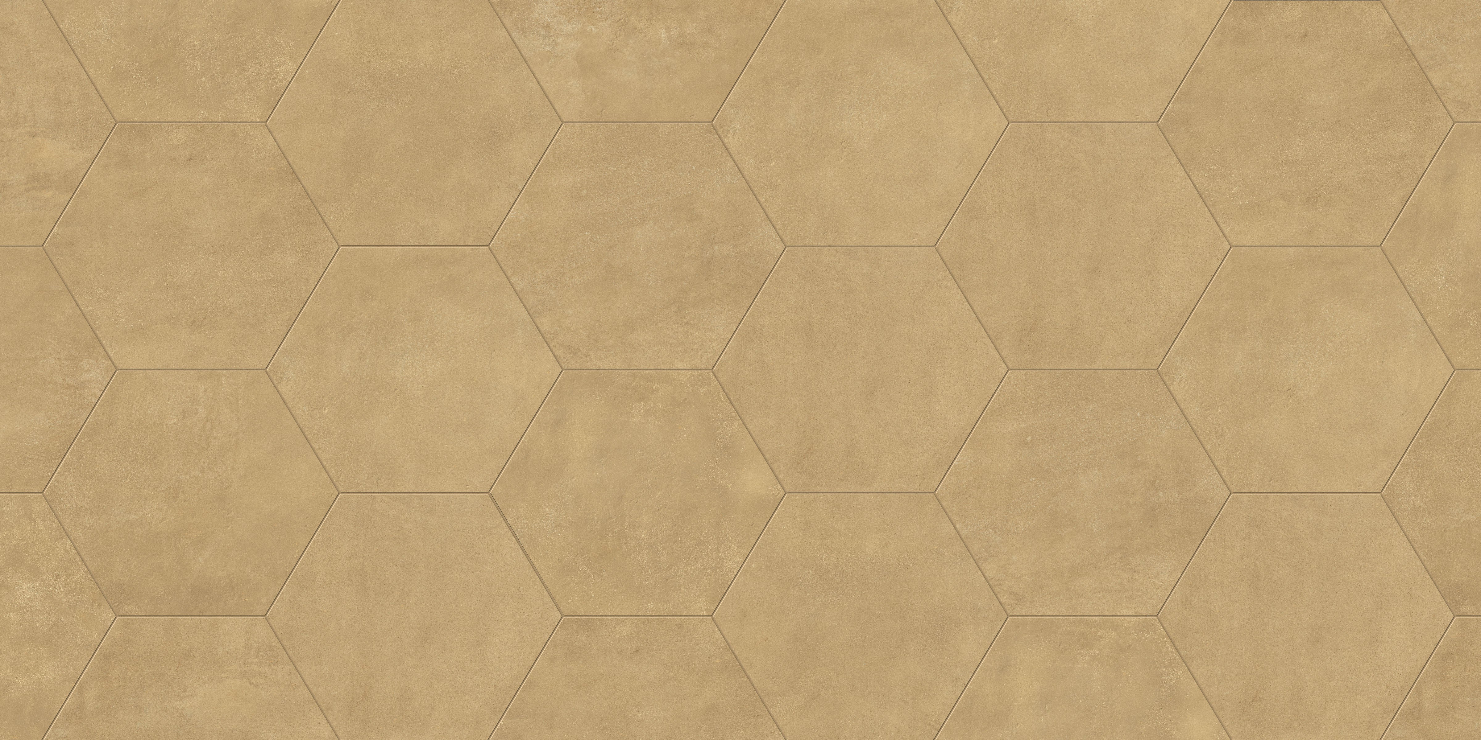 Earthen 10x10 Matte Hexagon Porcelain Tile in Buttercup