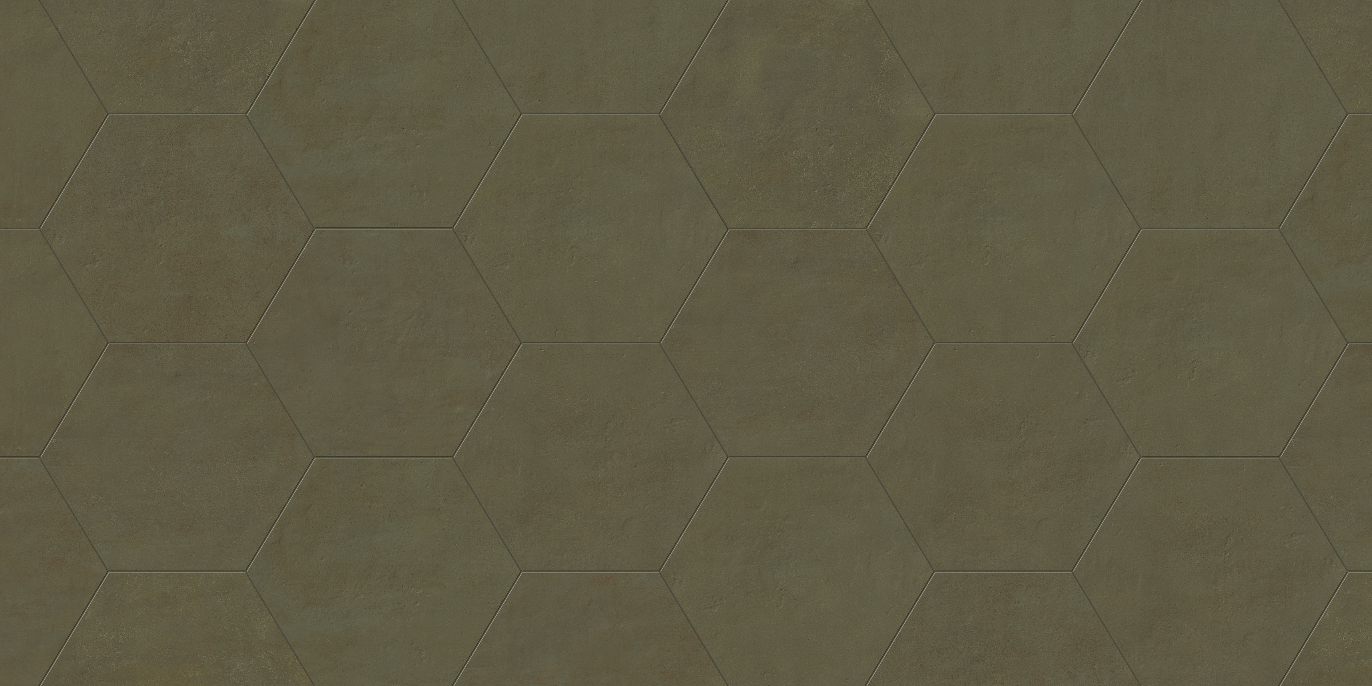 Earthen 10x10 Matte Hexagon Porcelain Tile in Jade