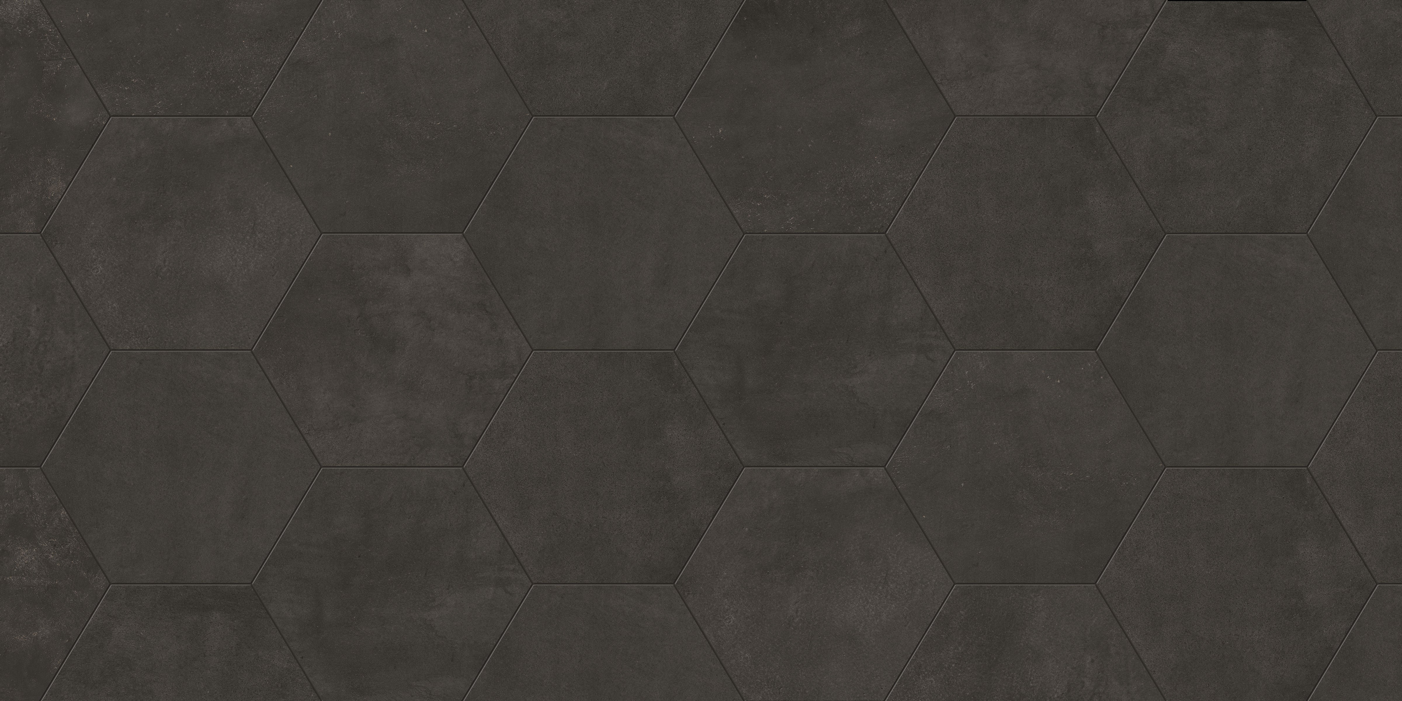 Earthen 10x10 Matte Hexagon Porcelain Tile in Moka