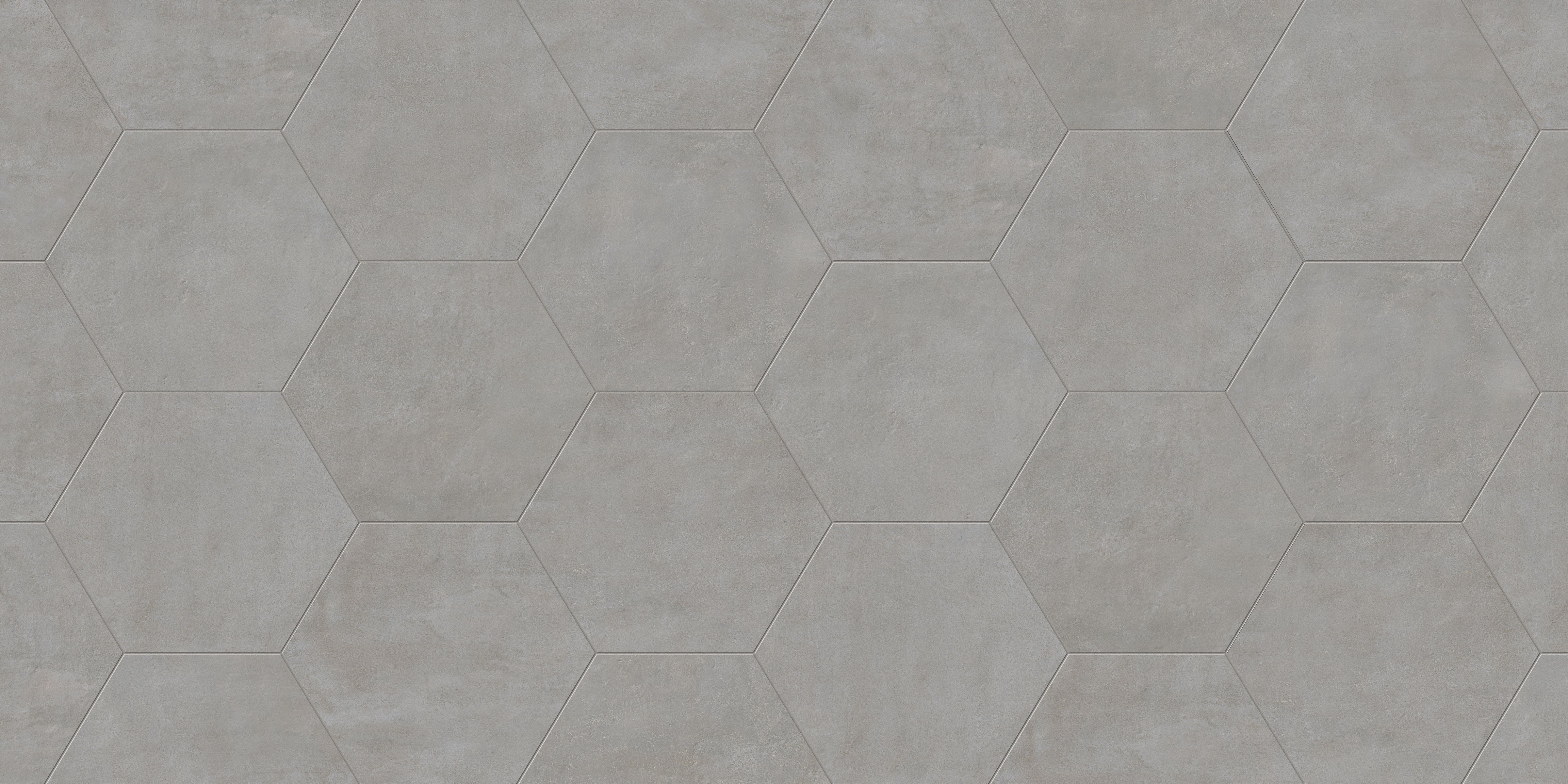 Earthen 10x10 Matte Hexagon Porcelain Tile in Smoke