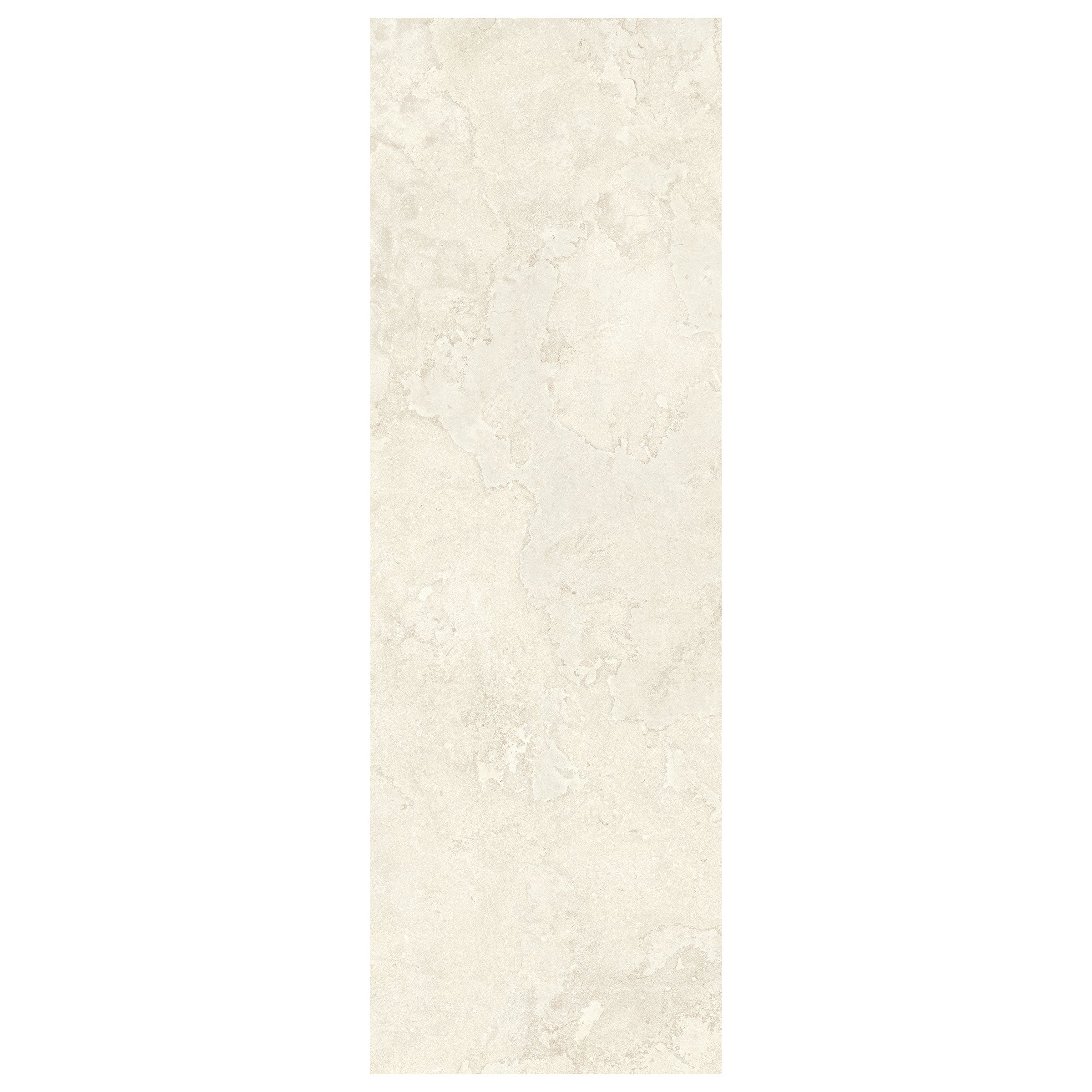 EcoStone Pre-Fab 32x96 Shark Nose Matte Porcelain Tile in Cross-Cut Fog