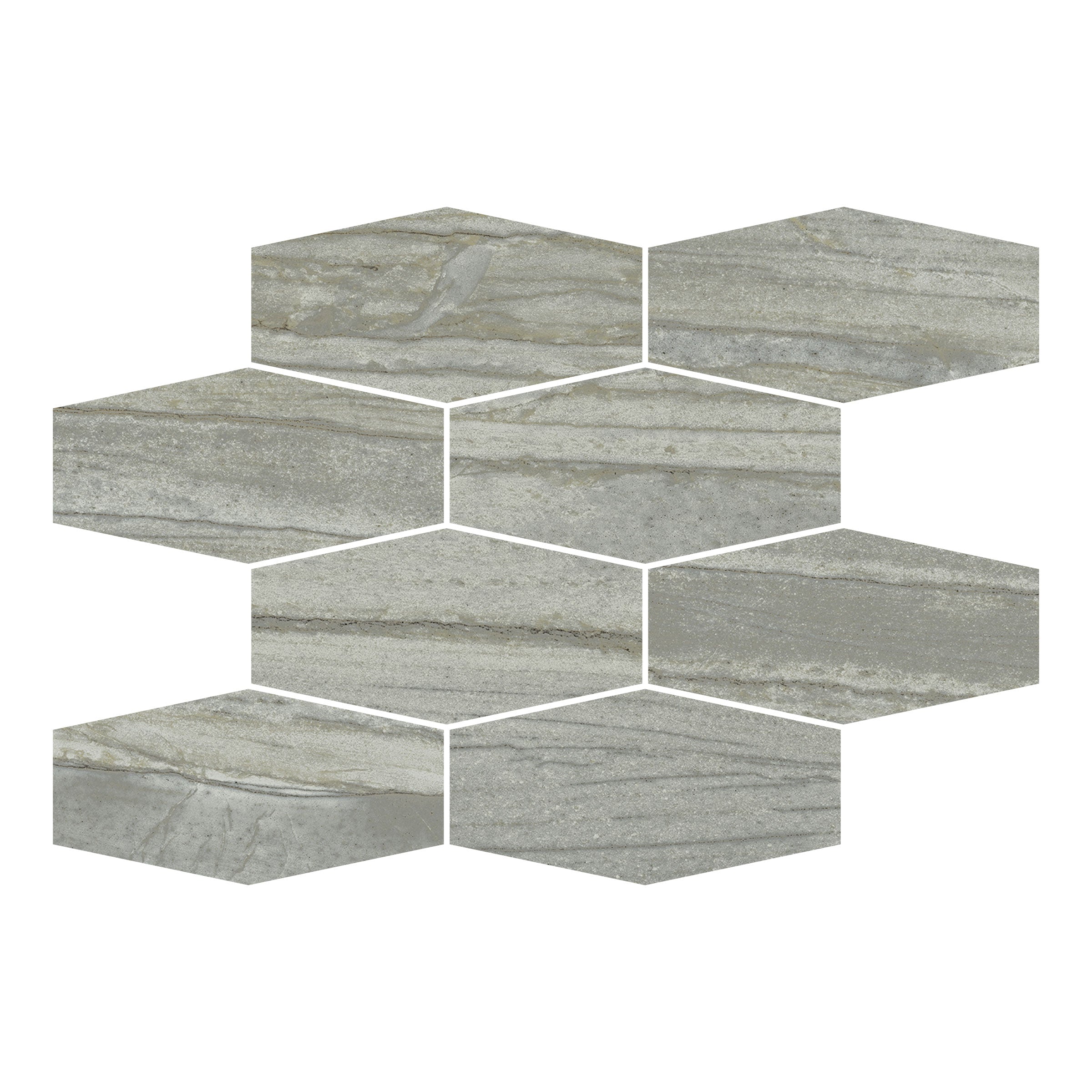 Evolution 15x10 Hexagon Mesh Mosaic in Avio