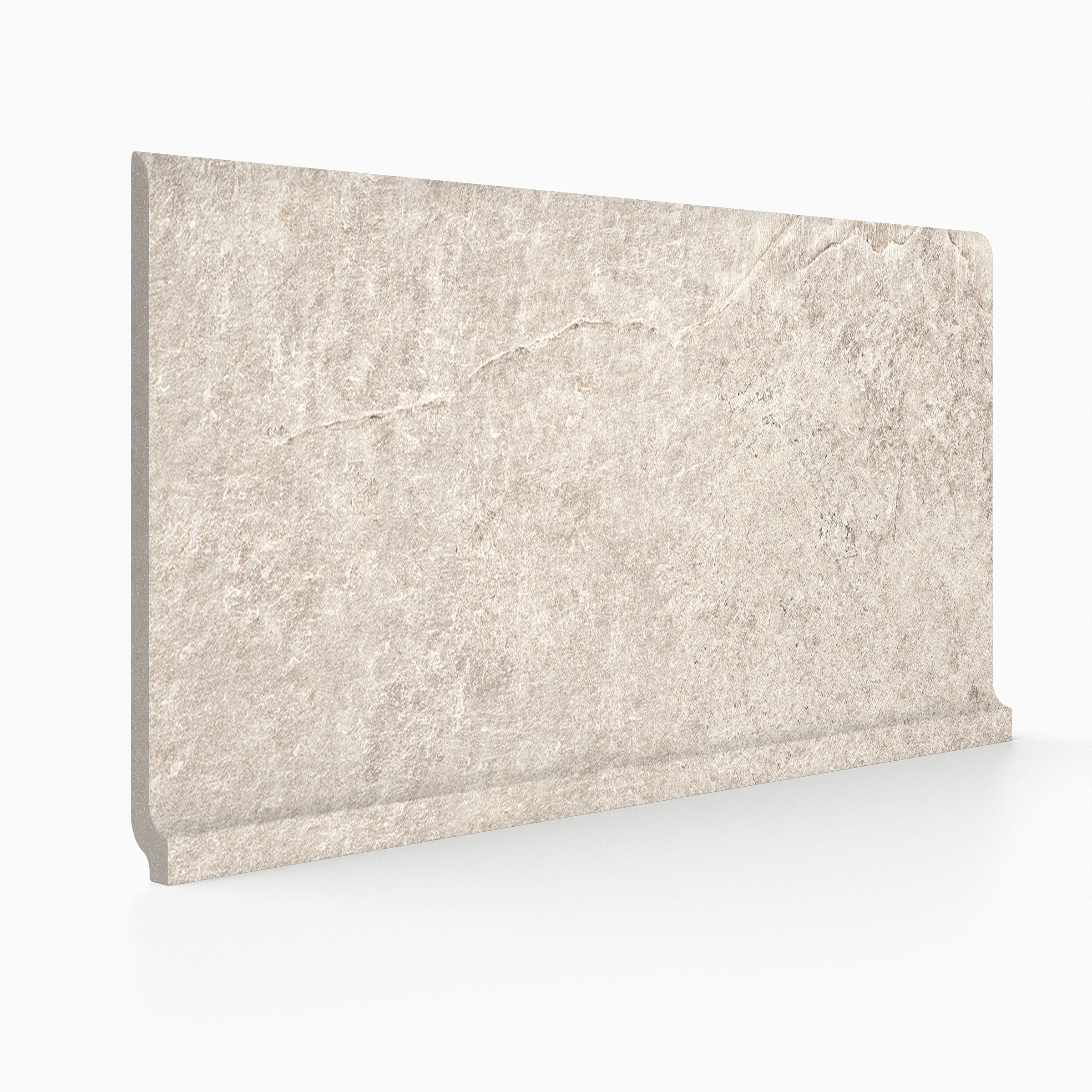 Farmhouse Living 6x12 Matte Porcelain Cove Base Tile in Alabaster