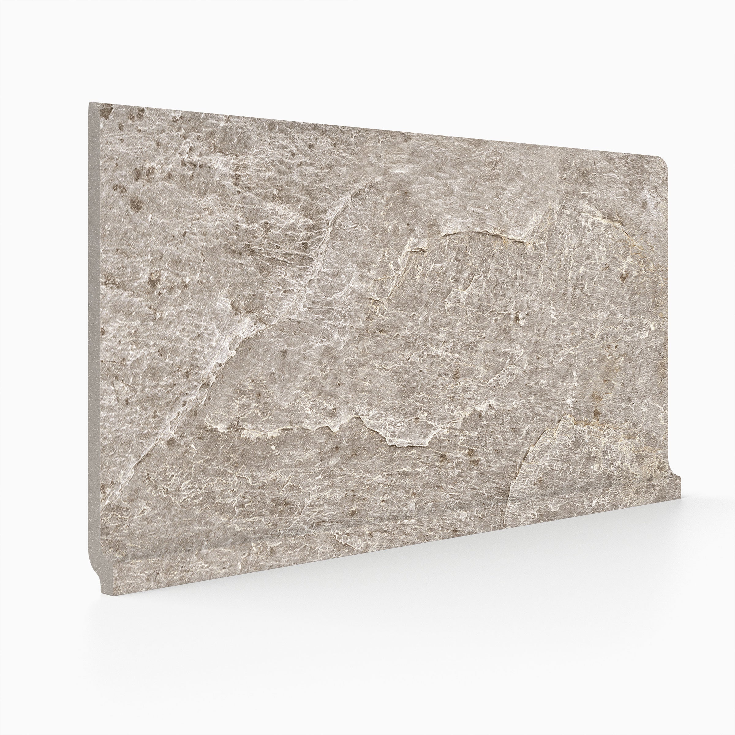 Farmhouse Living 6x12 Matte Porcelain Cove Base Tile in Pewter