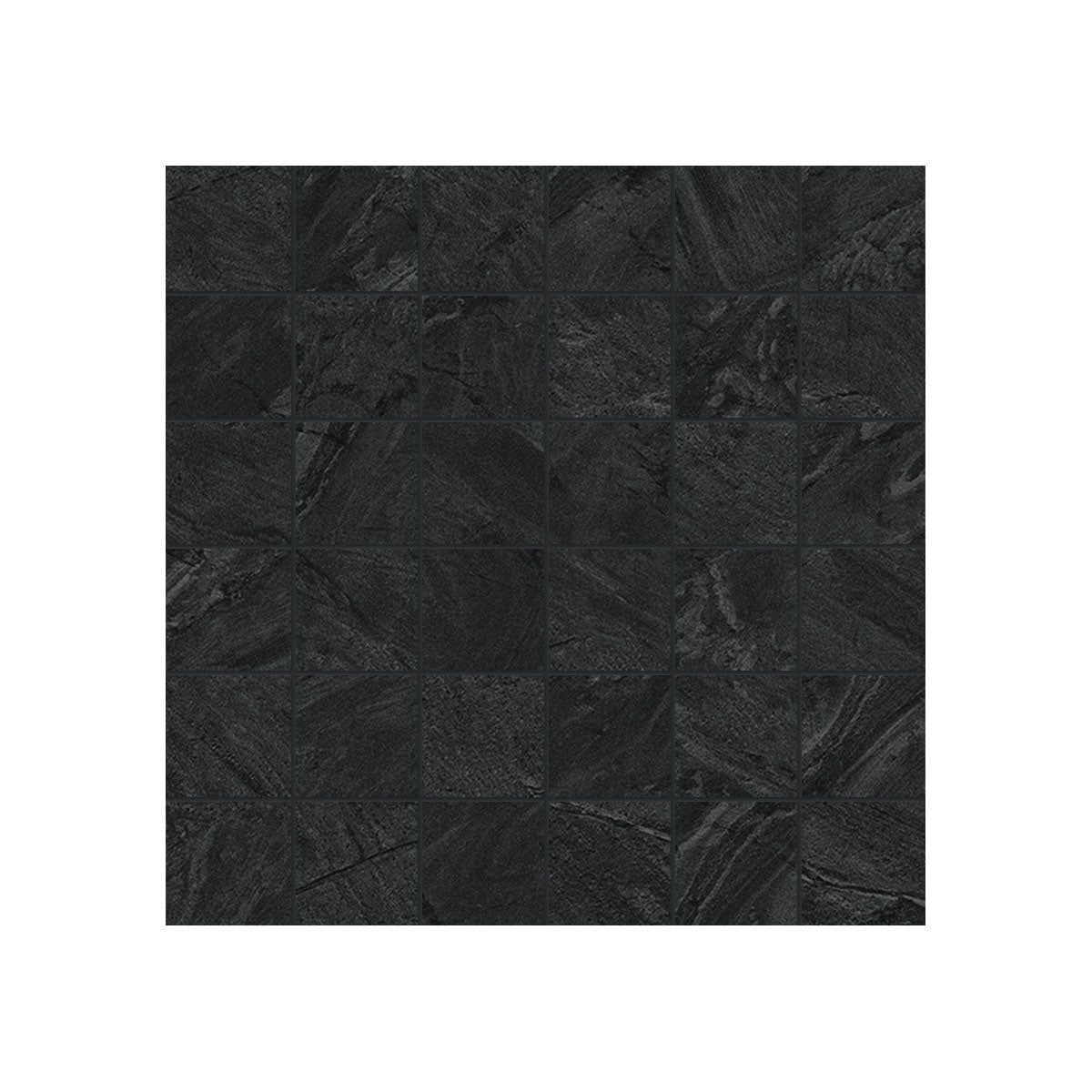 Galaxy 2x2 Porcelain Mesh Mosaic in Nero