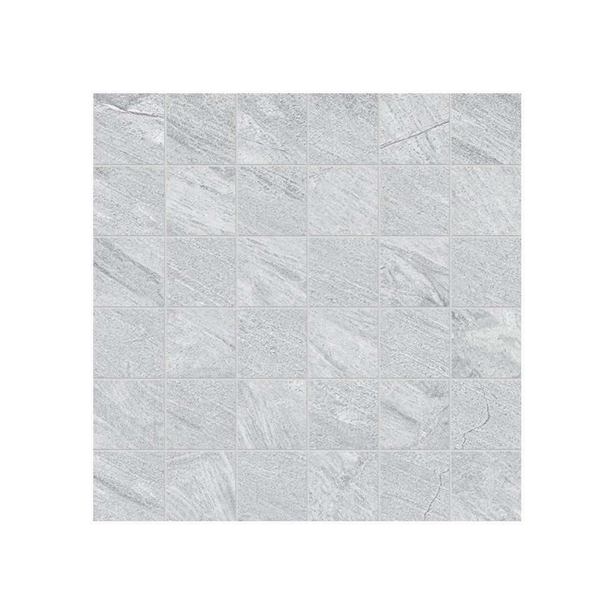 Galaxy 2x2 Porcelain Mesh Mosaic in Silver