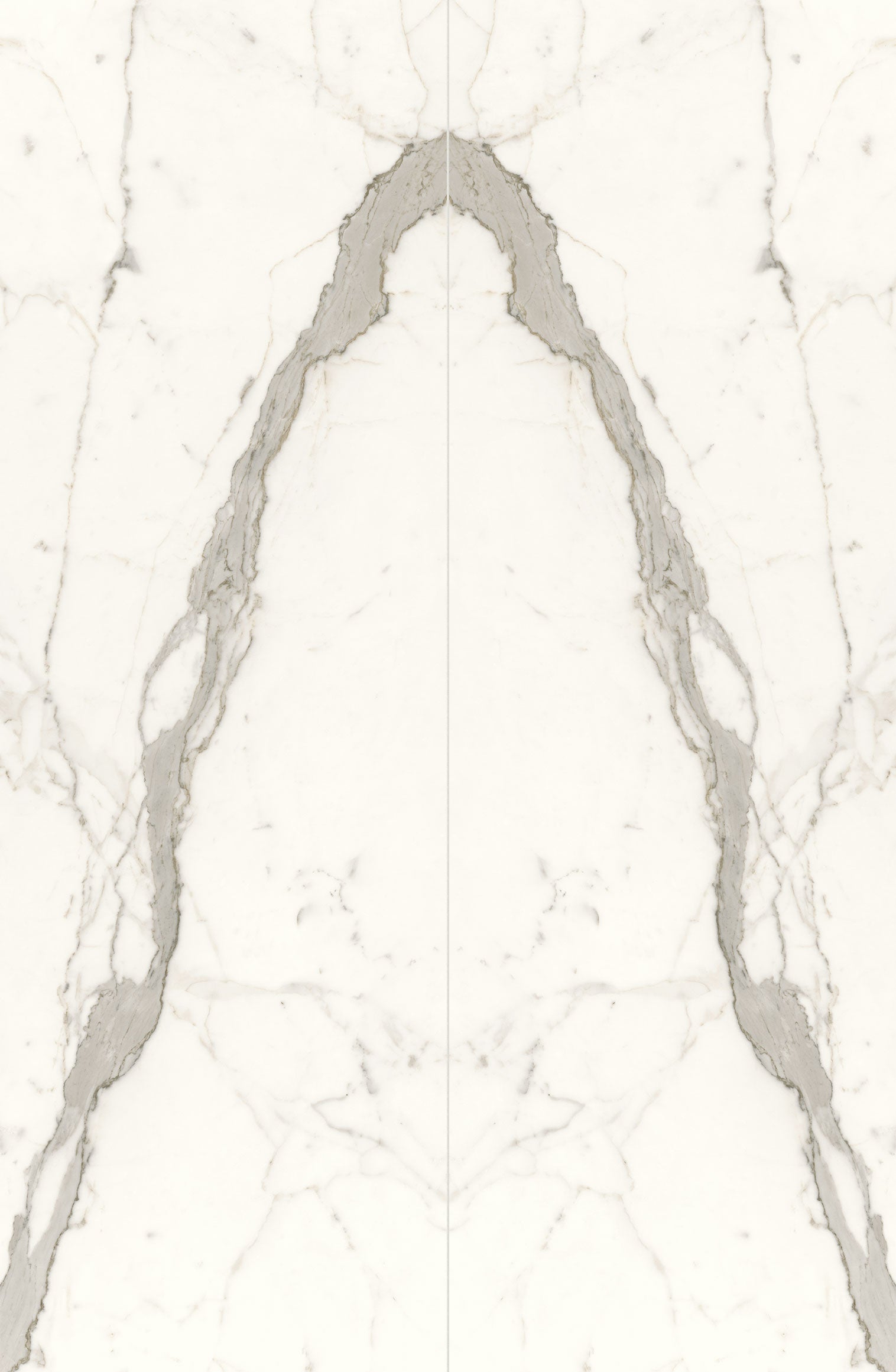 JEM Pre-Fab 32x96 Polished Porcelain Tile in Capriccio Grey Bookmatch A (Online Only)