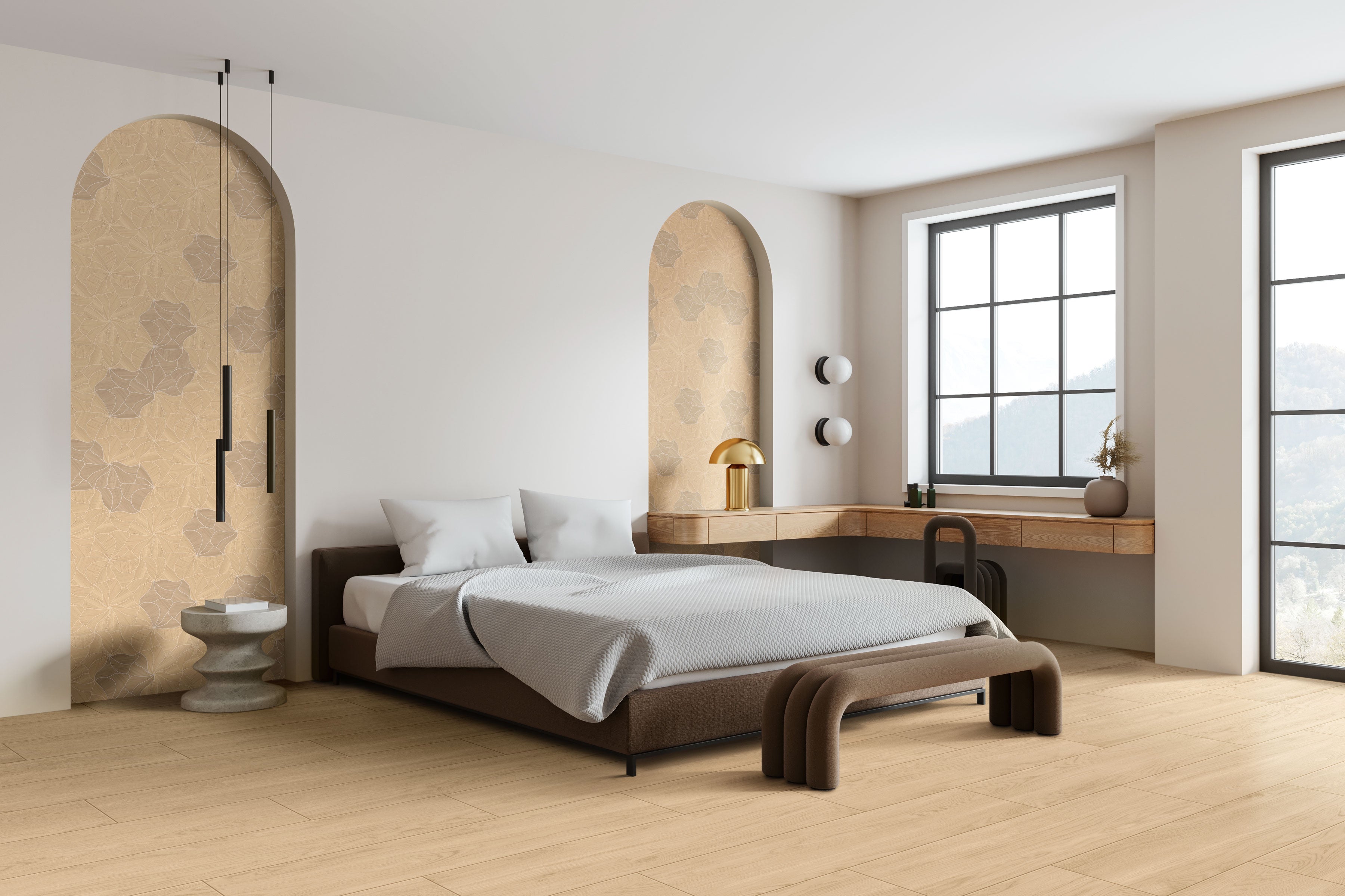 Calissa Plank™ 12x70 Matte Porcelain Tile in Golden