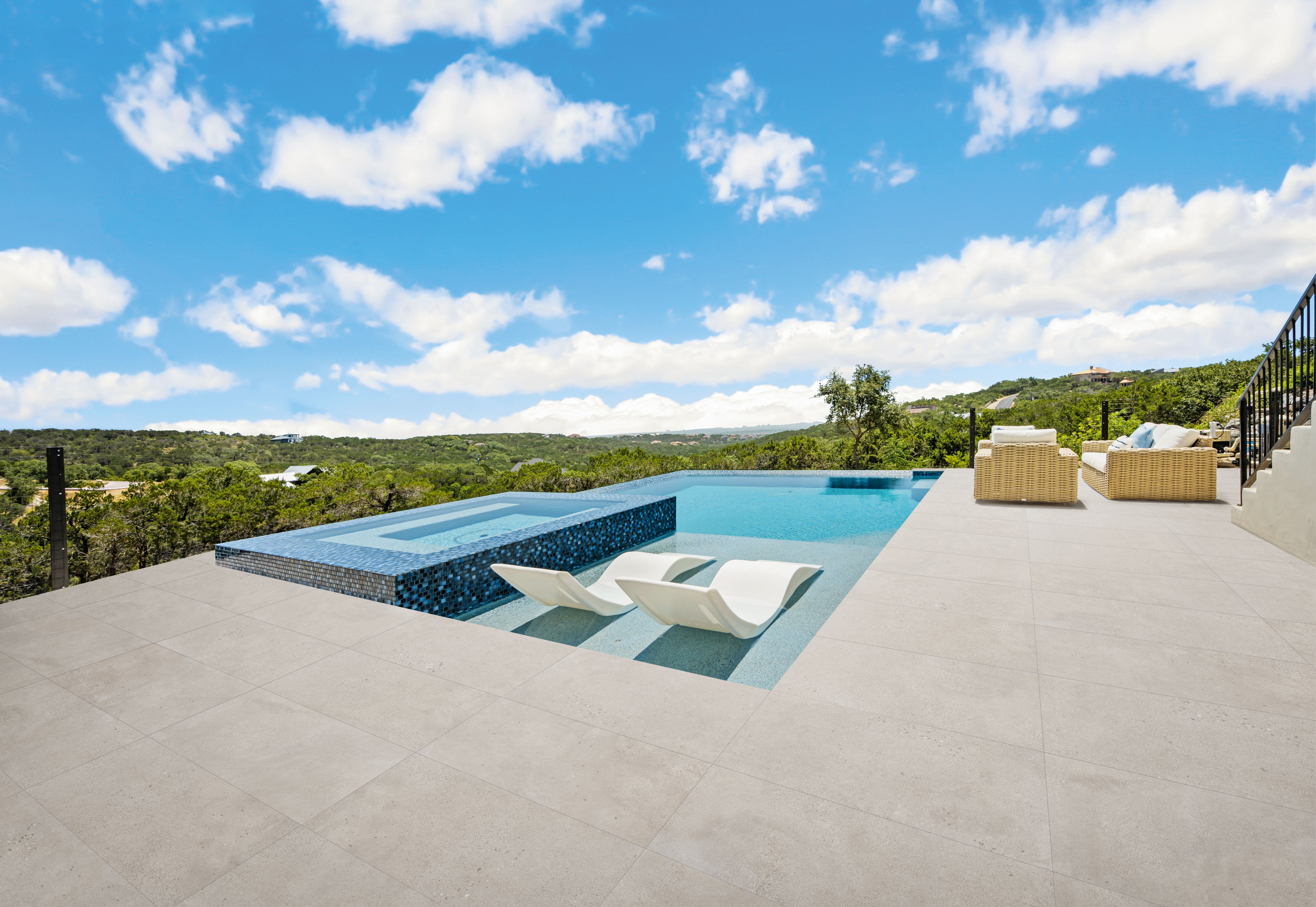 Area 51 24x48 Grip Porcelain 2CM Paver Tile in Clay