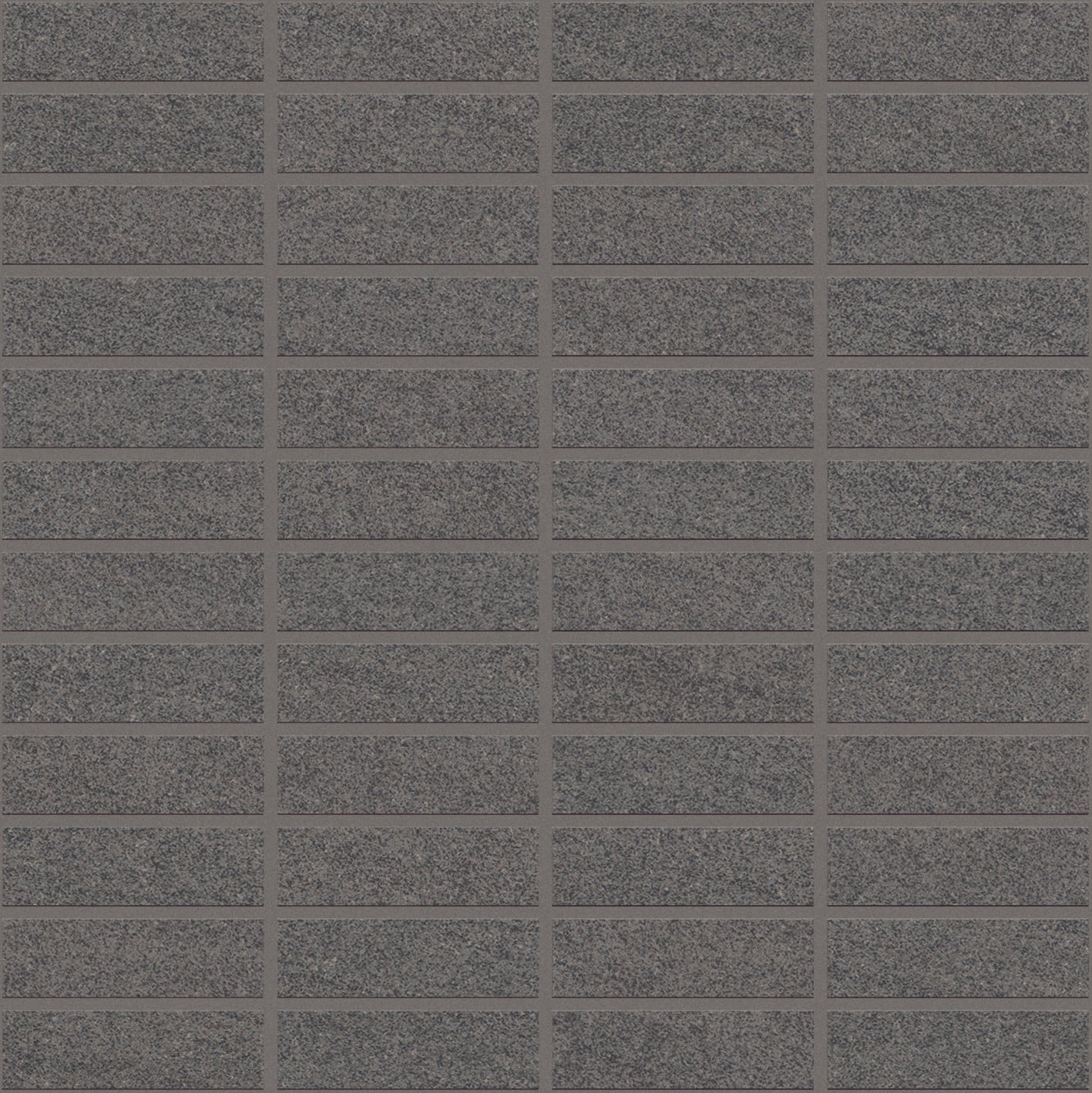 Basalt 1x3 Matte Porcelain Mesh Mosaic Tile in Dark Grey