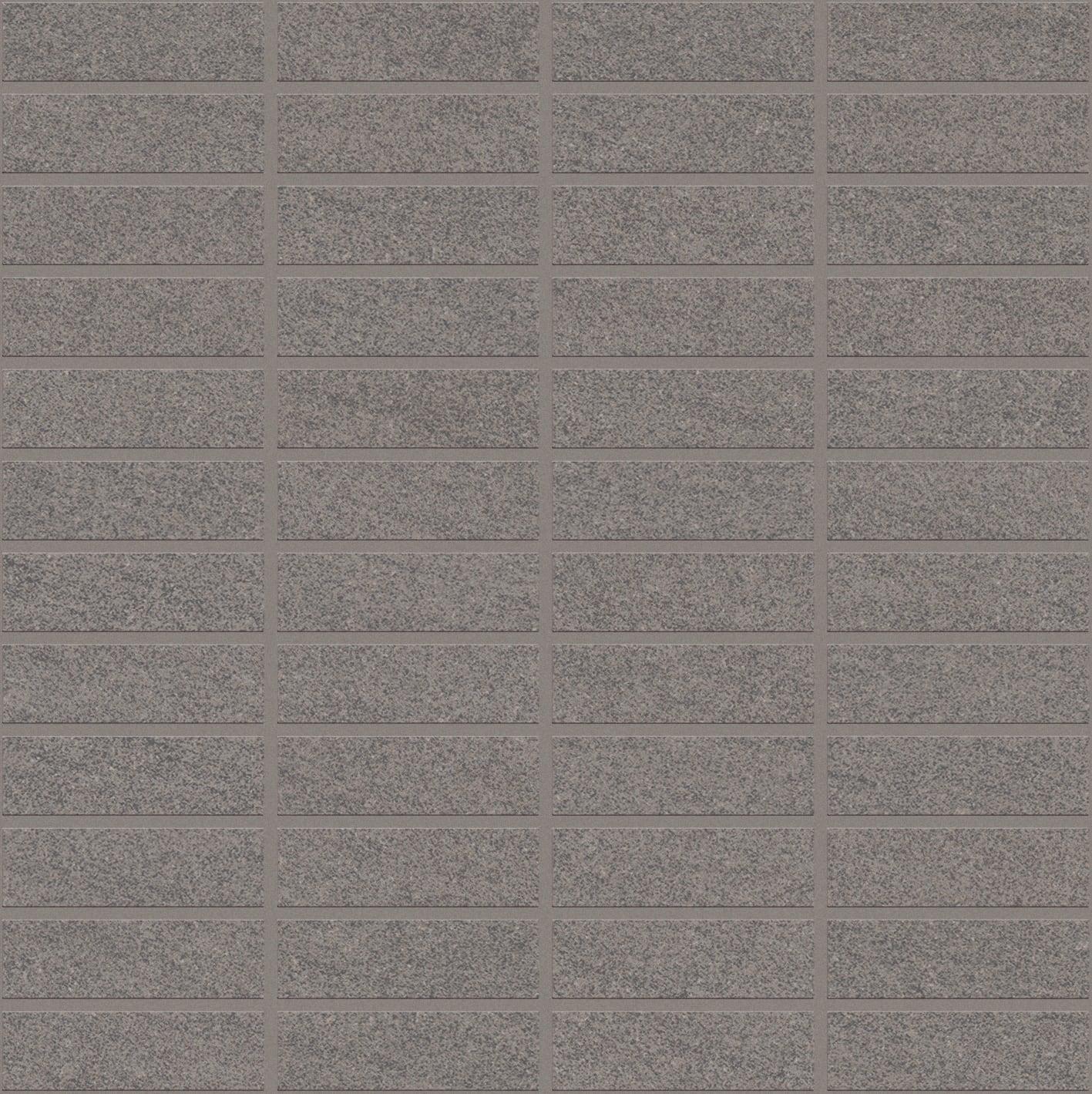 Basalt 1x3 Matte Porcelain Mesh Mosaic Tile in Light Grey