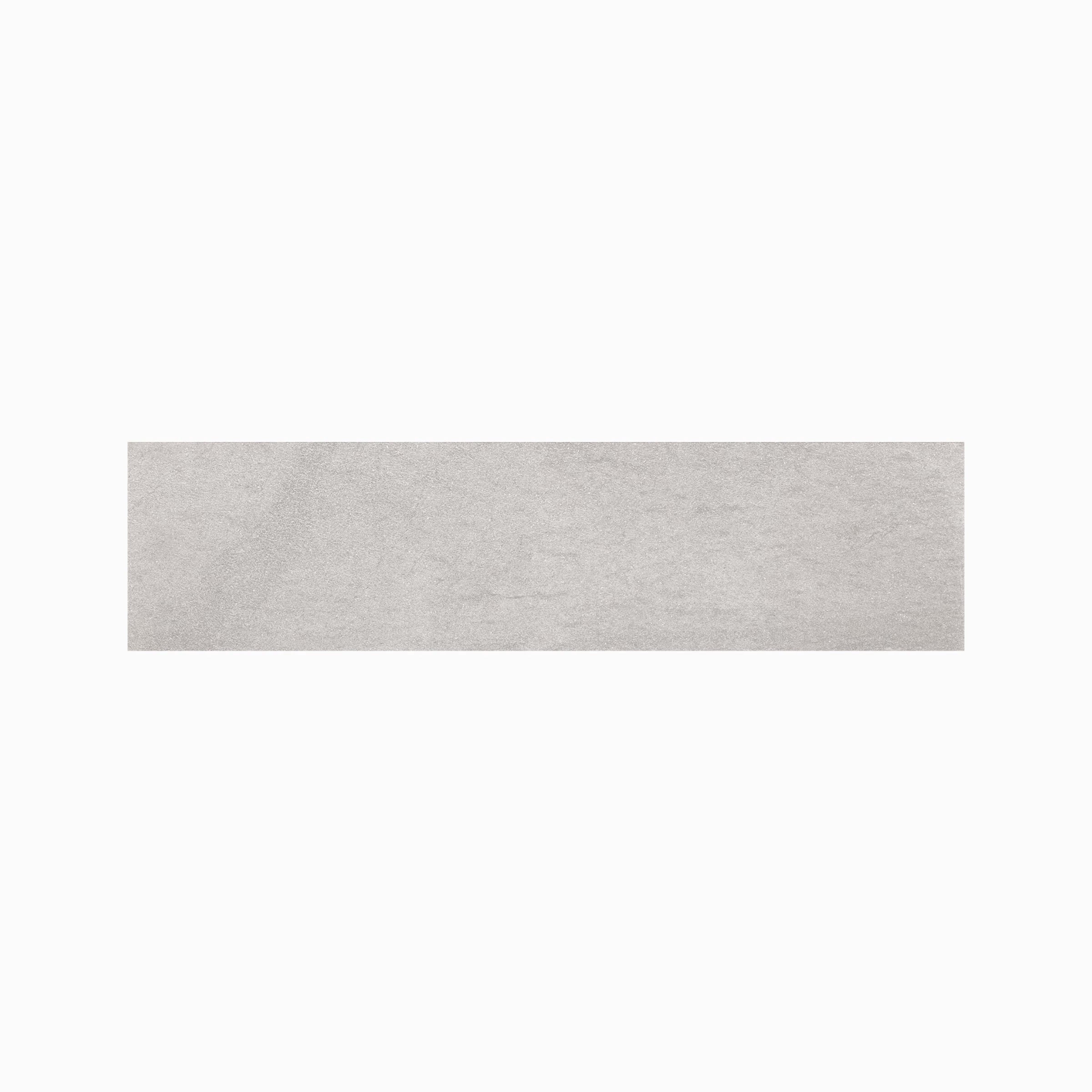 Basaltine 3x12 Matte Porcelain Bullnose Tile in Light Grey