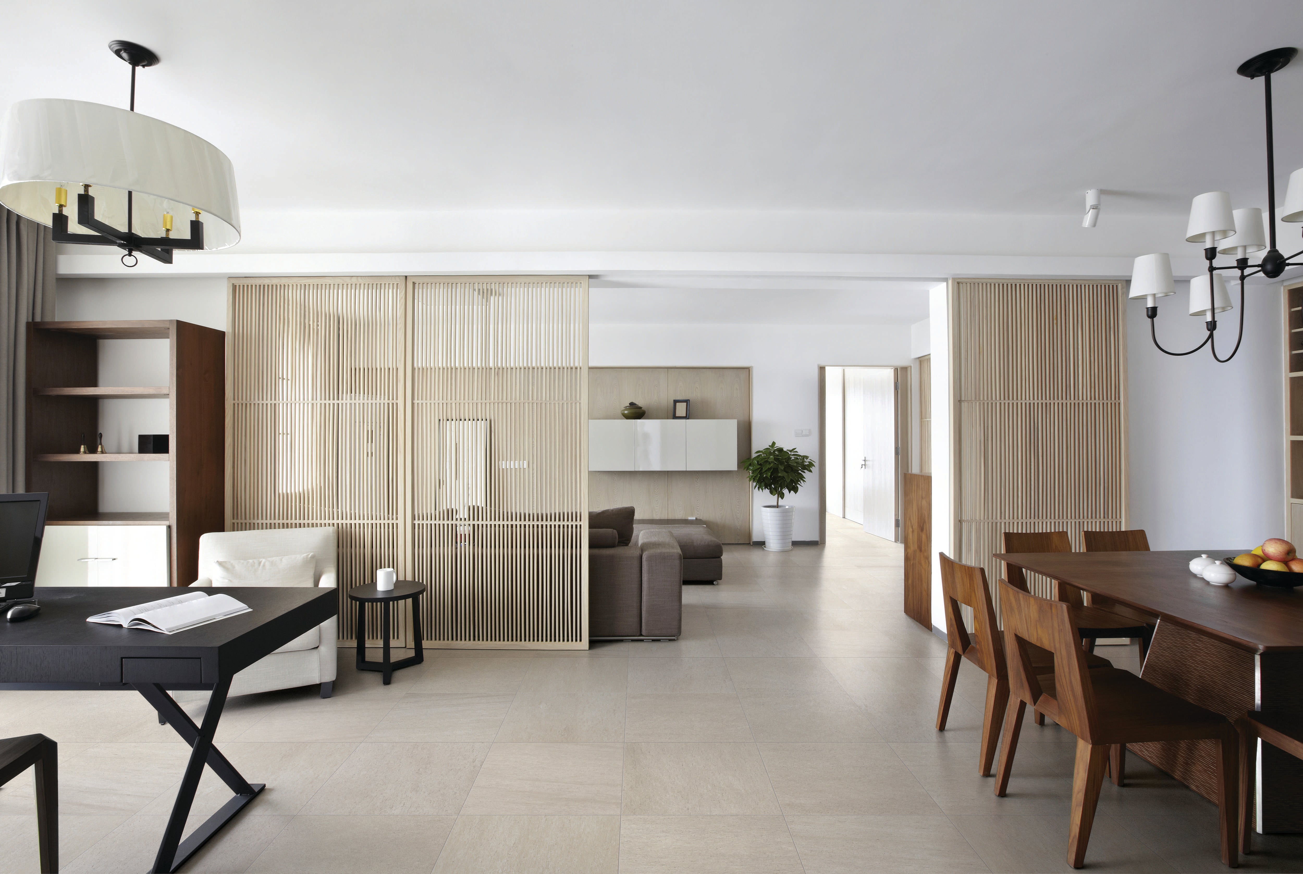 Basaltine 24x24 Matte Porcelain Tile in Sand