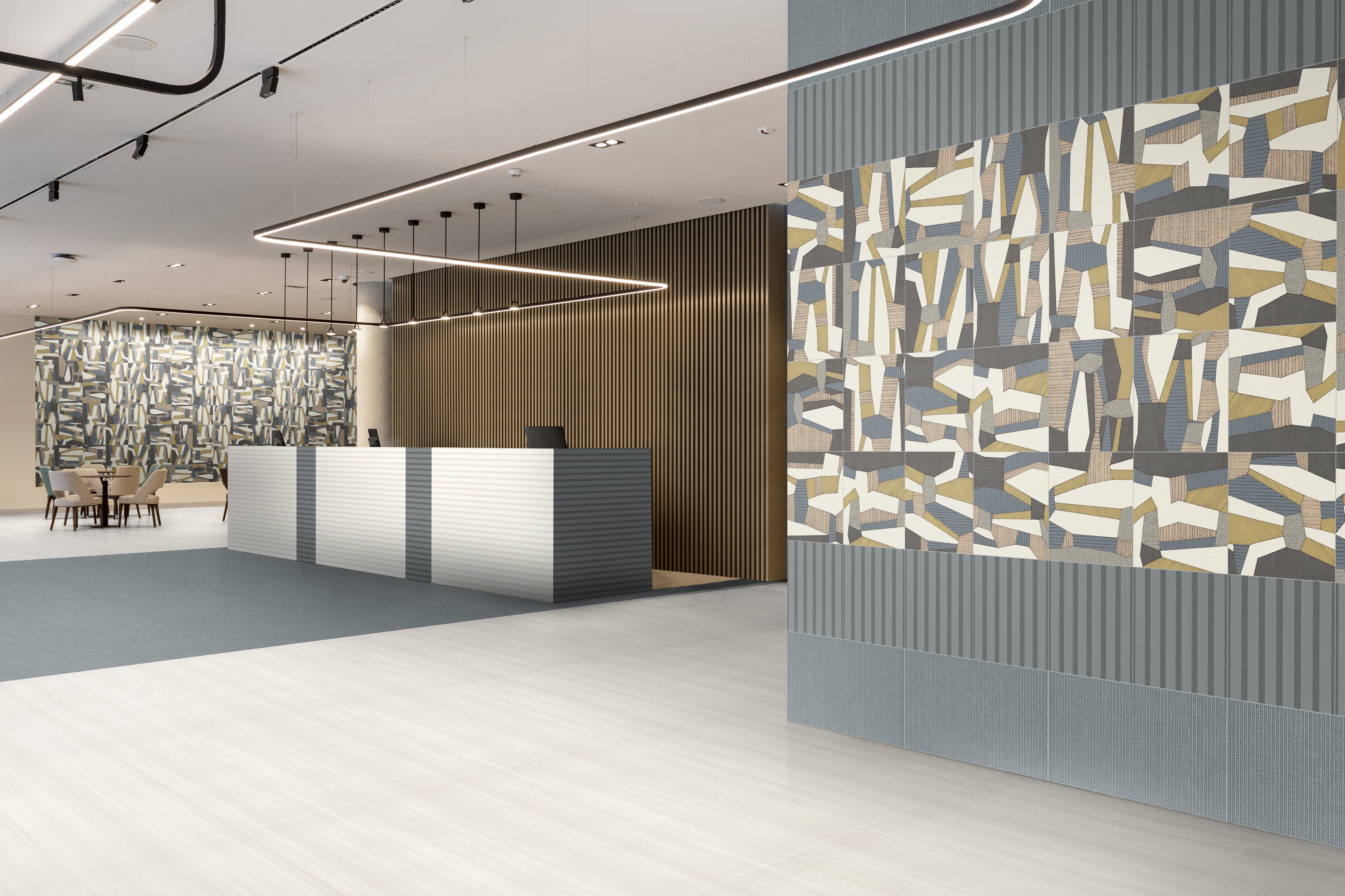 Bestow 12x24 Matte Porcelain Tile in Telares Indigo