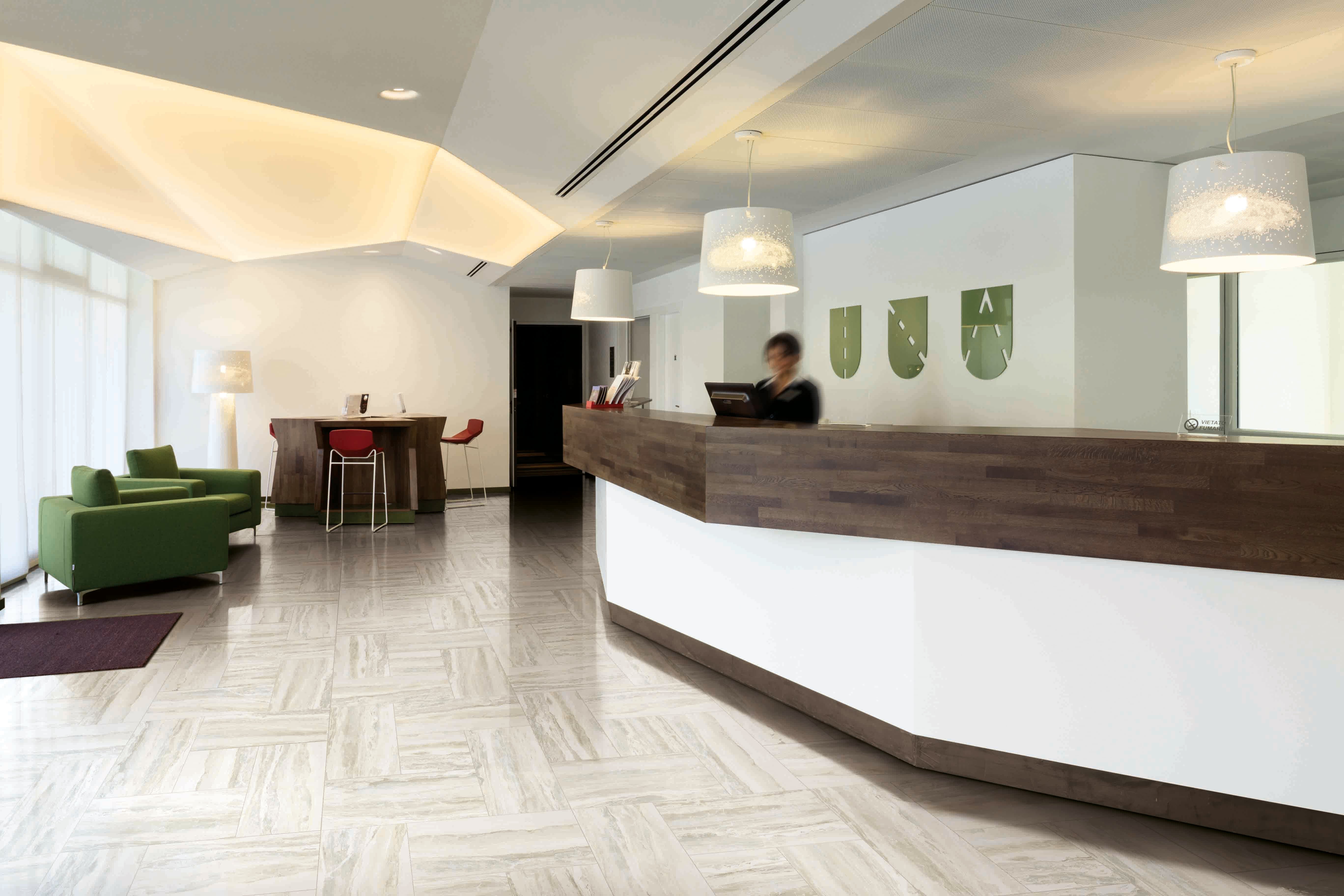 Breccia 12x24 Polished Porcelain Tile in White