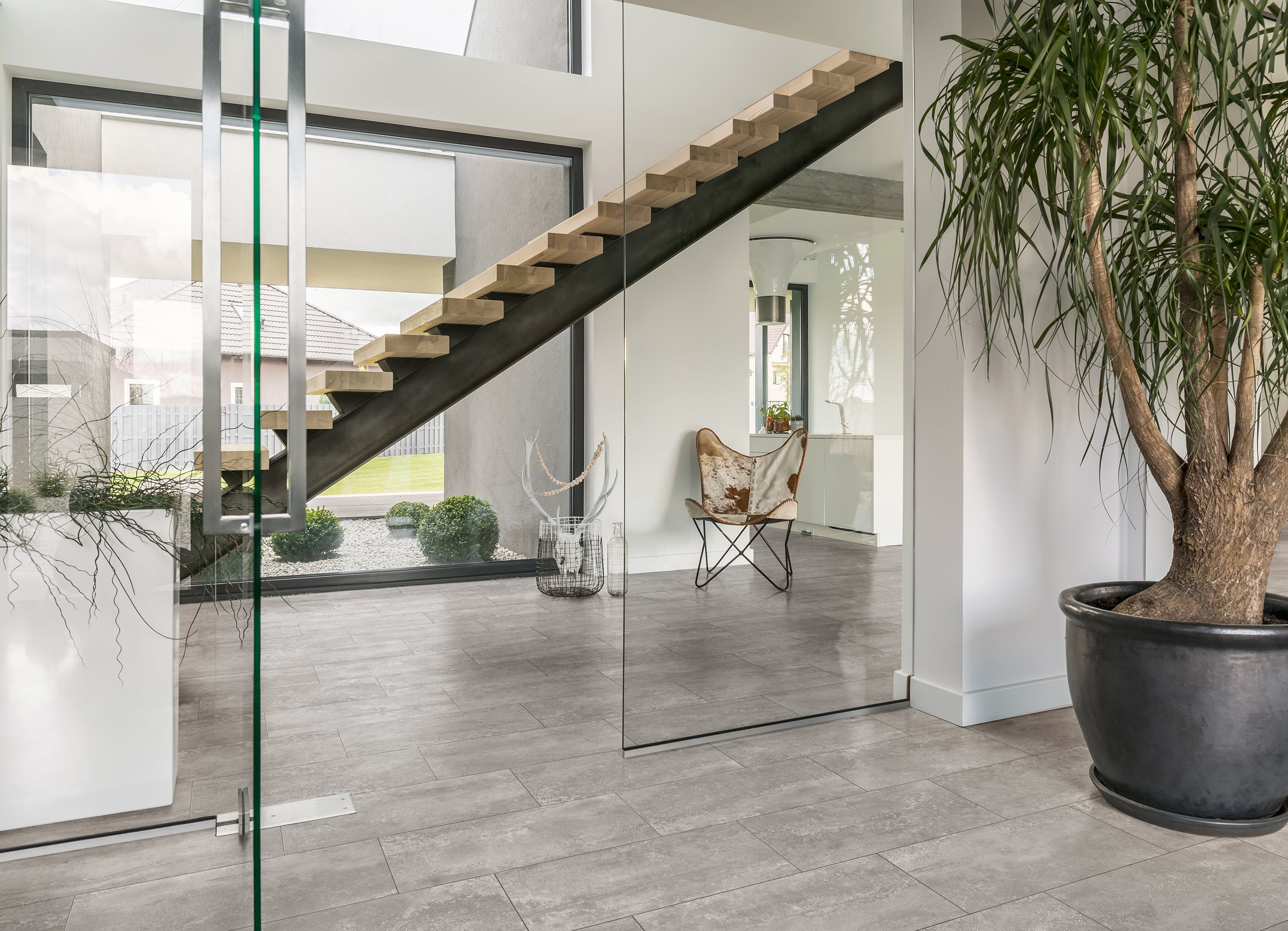 Core 12x24 Matte Porcelain Tile in Dark Grey