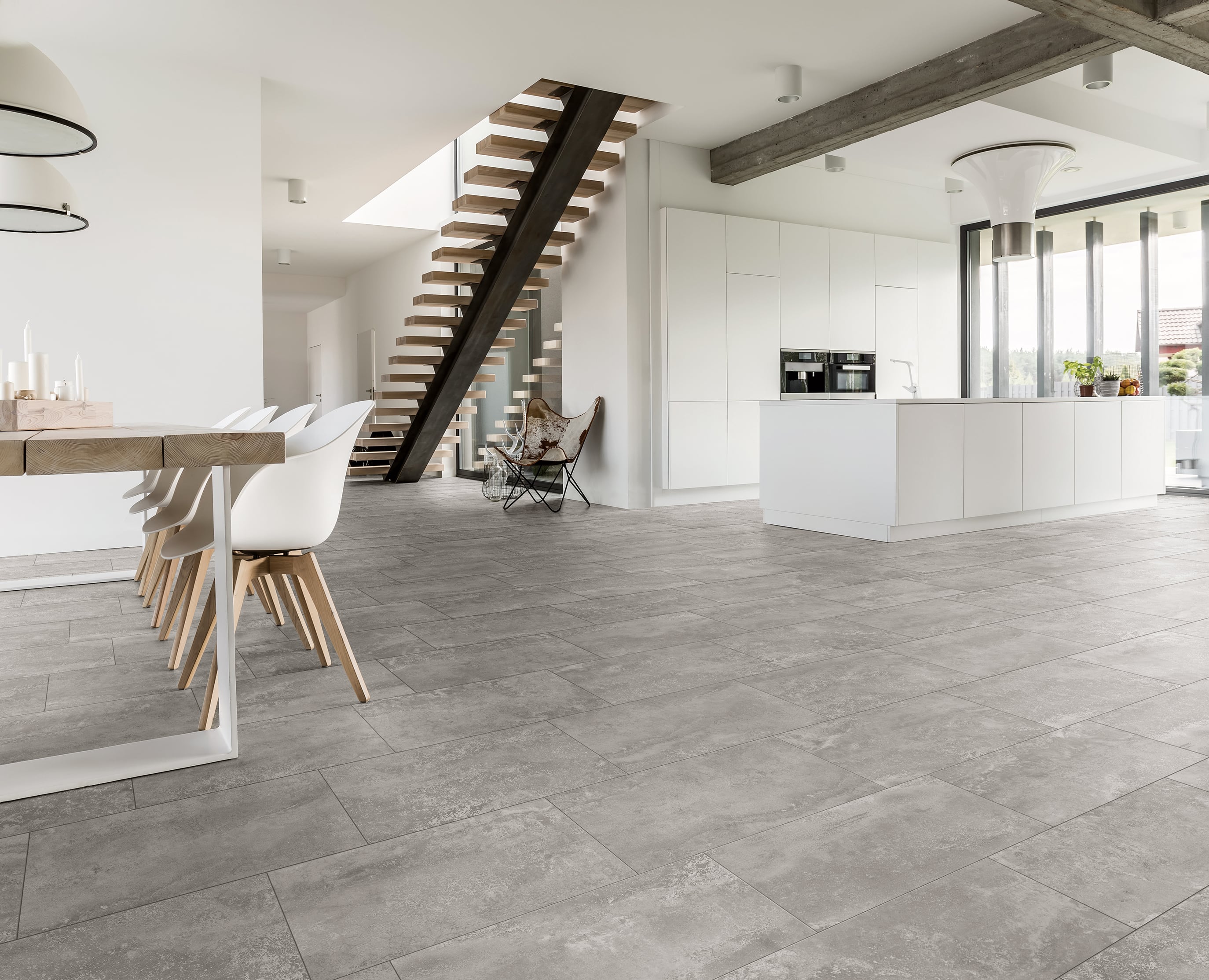 Core 12x24 Matte Porcelain Tile in Dark Grey