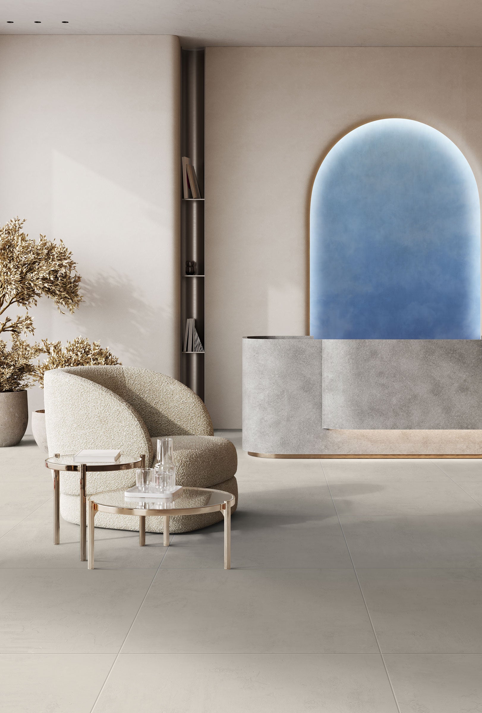 Daydream™ 24x24 Matte Porcelain Tile in Drizzle