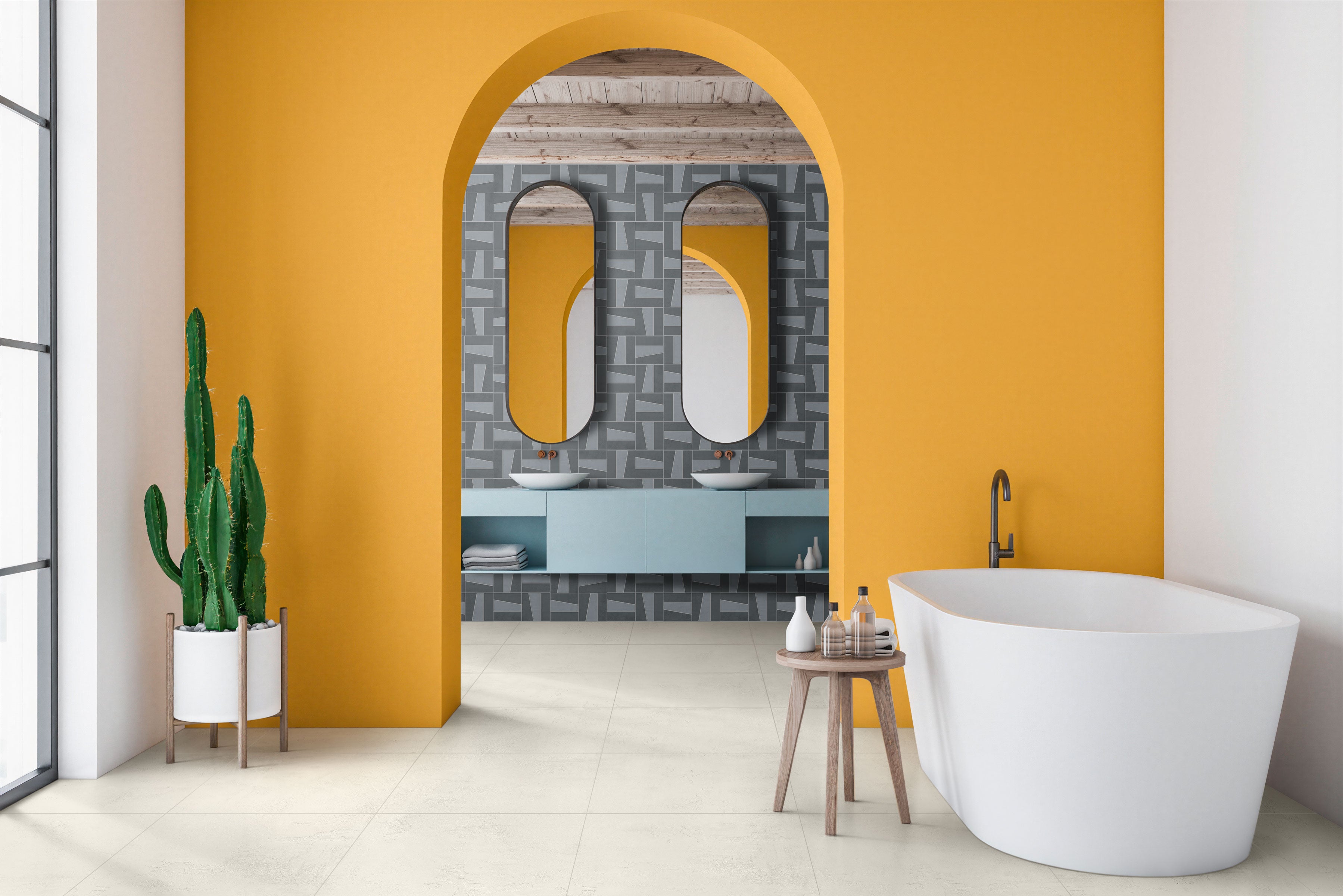 Daydream™ 24x24 Matte Porcelain Tile in Mist