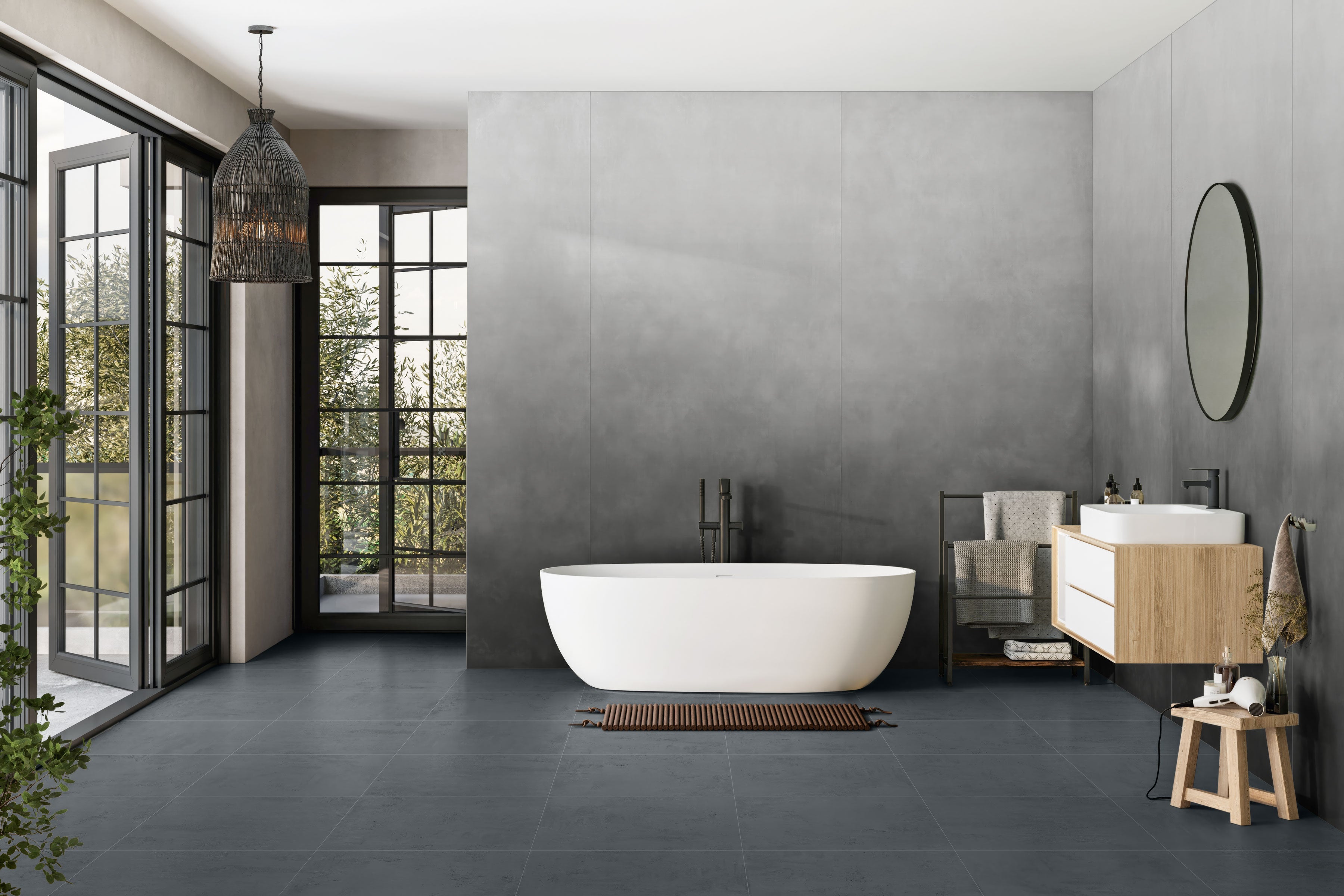 Daydream™ 24x24 Matte Porcelain Tile in Dusk