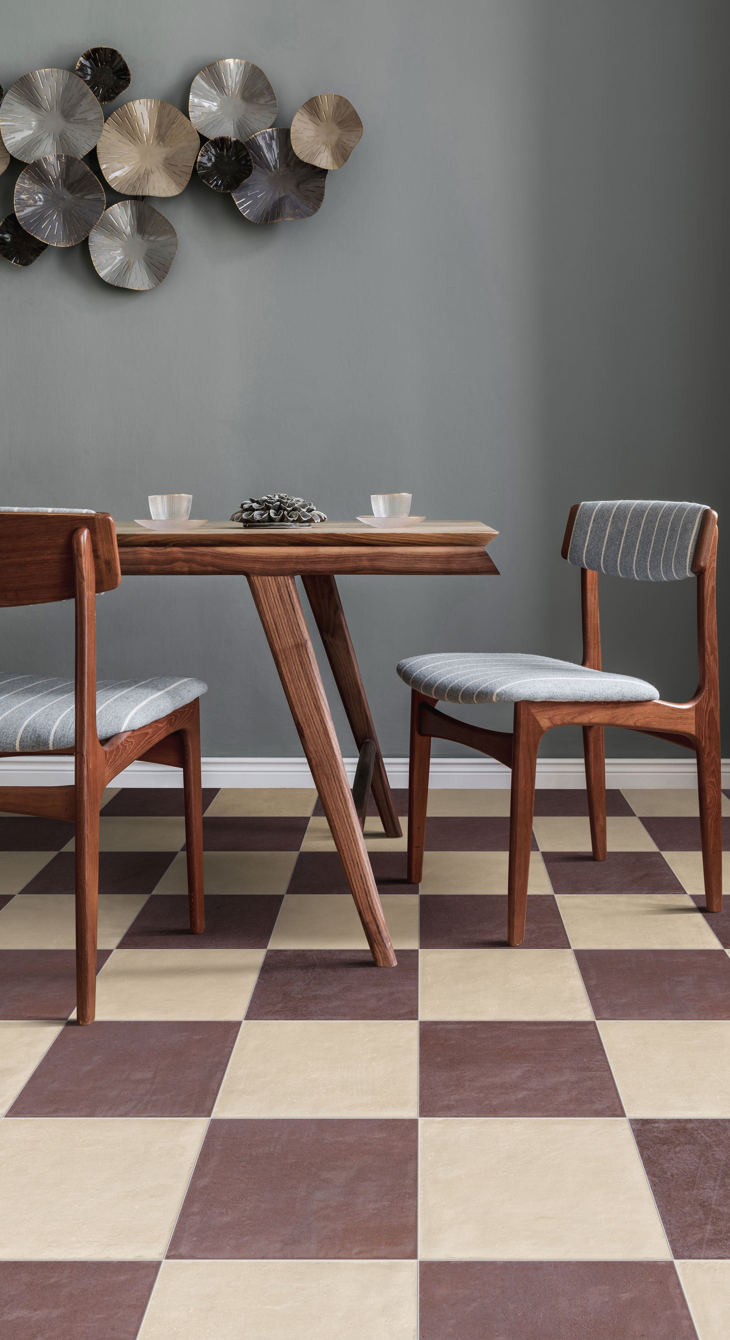 Earthen 12x12 Matte Porcelain Tile in Almond