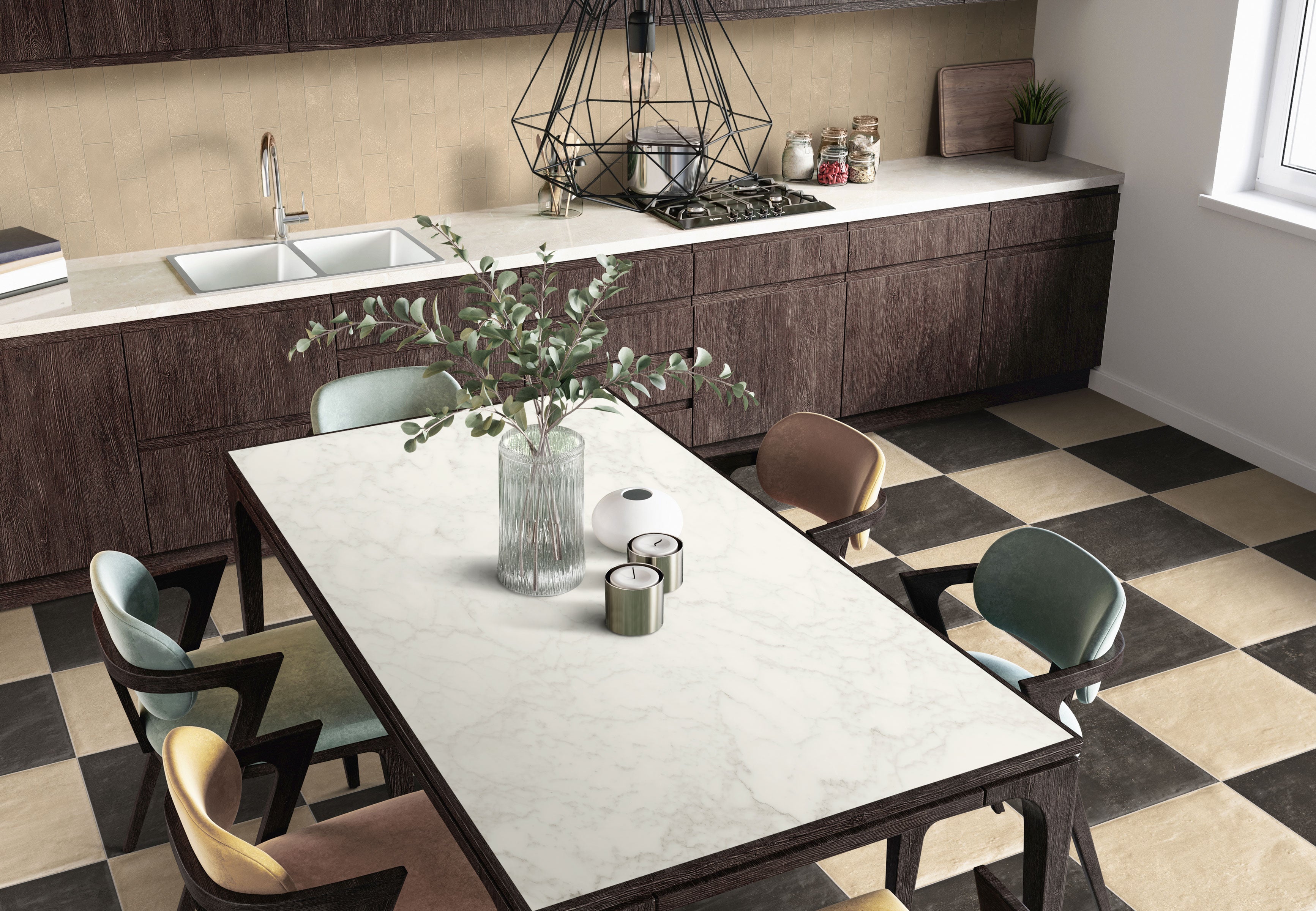 Earthen 3x12 Matte Porcelain Tile in Almond