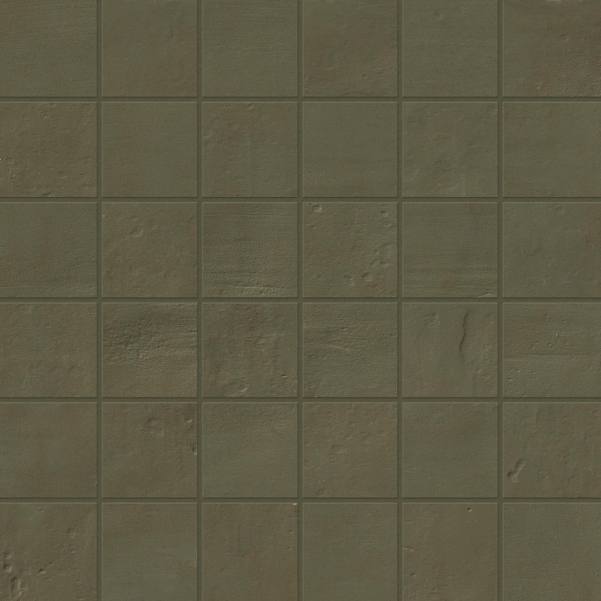 Earthen 2x2 Matte Porcelain Mesh Mosaic Tile in Jade