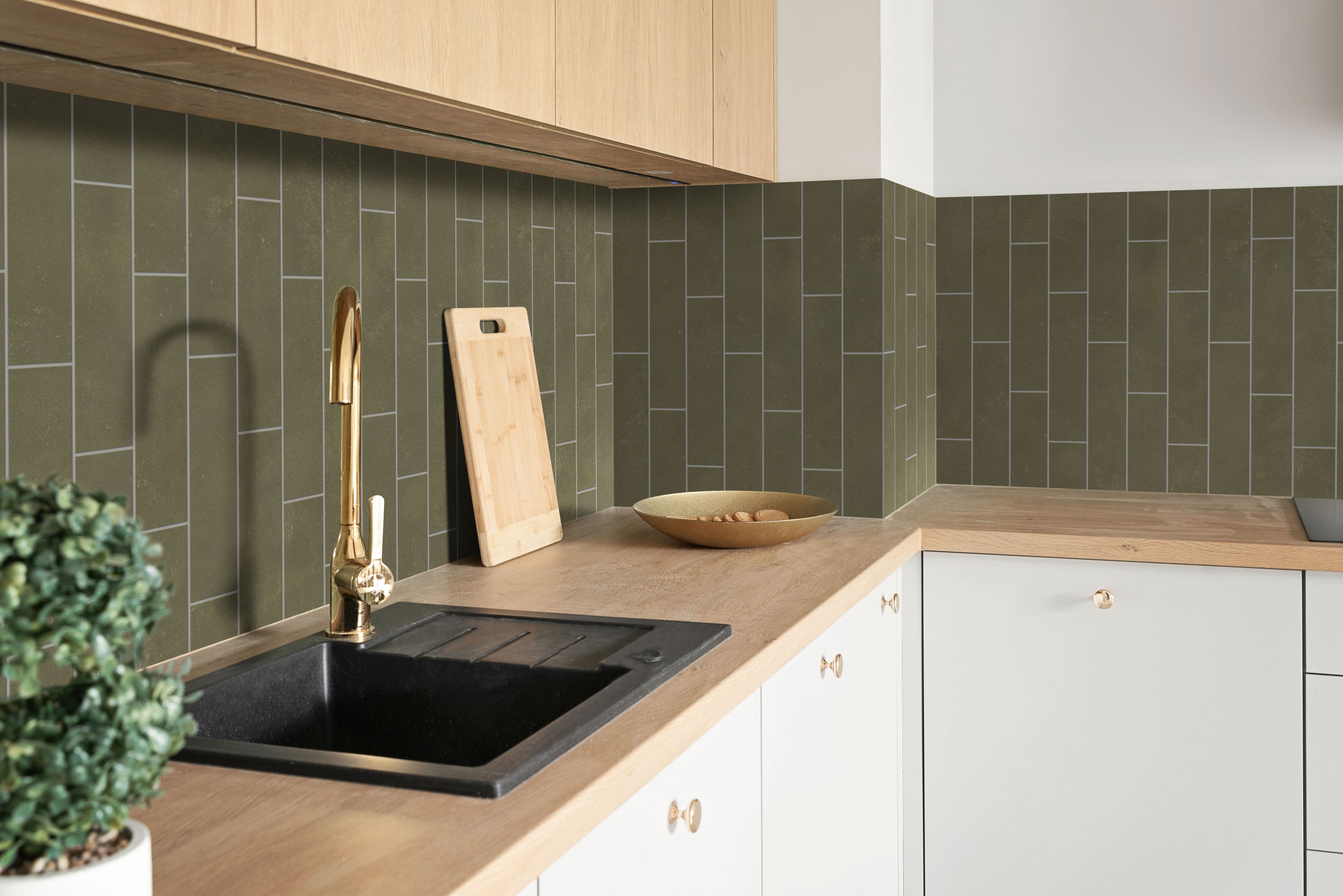 Earthen 3x12 Matte Porcelain Tile in Jade