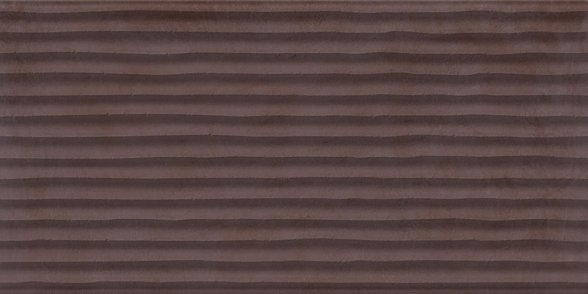 Earthen 12x24 Flute Porcelain Tile in Marron