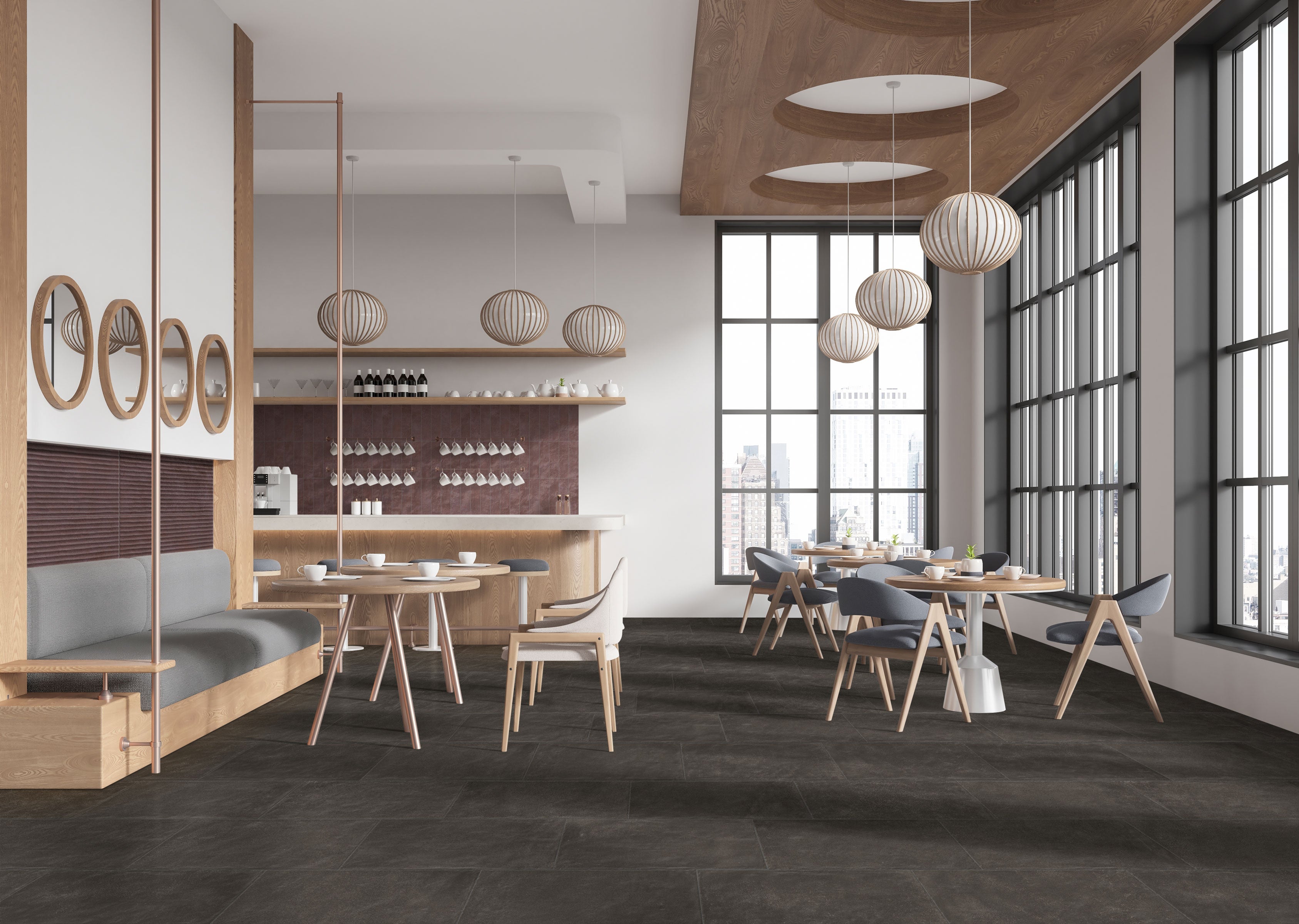 Earthen 12x24 Matte Porcelain Tile in Moka