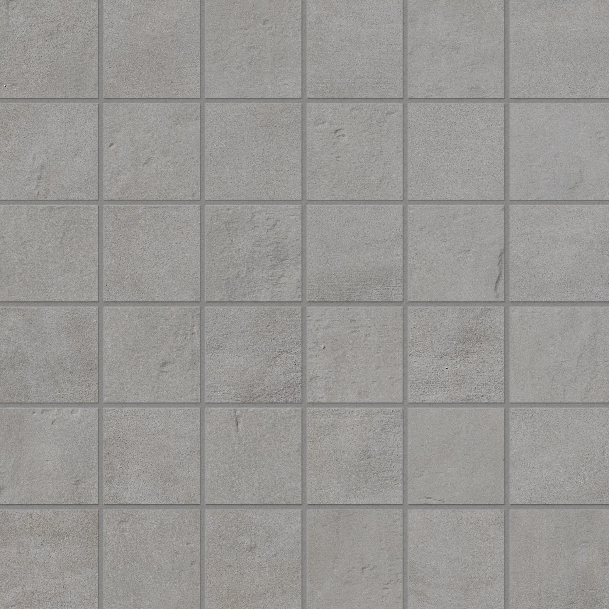 Earthen 2x2 Matte Porcelain Mesh Mosaic Tile in Smoke