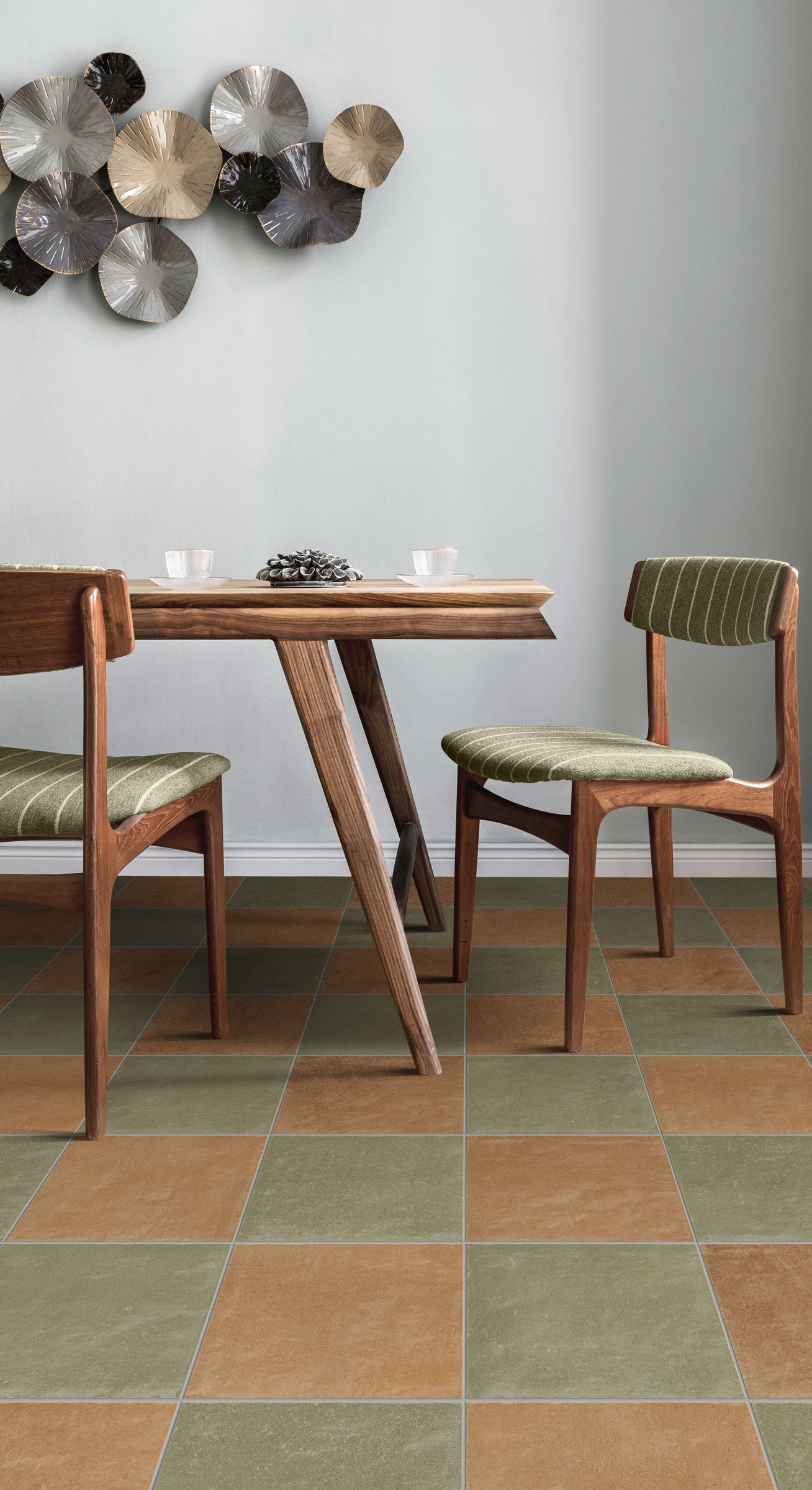 Earthen 12x12 Matte Porcelain Tile in Jade