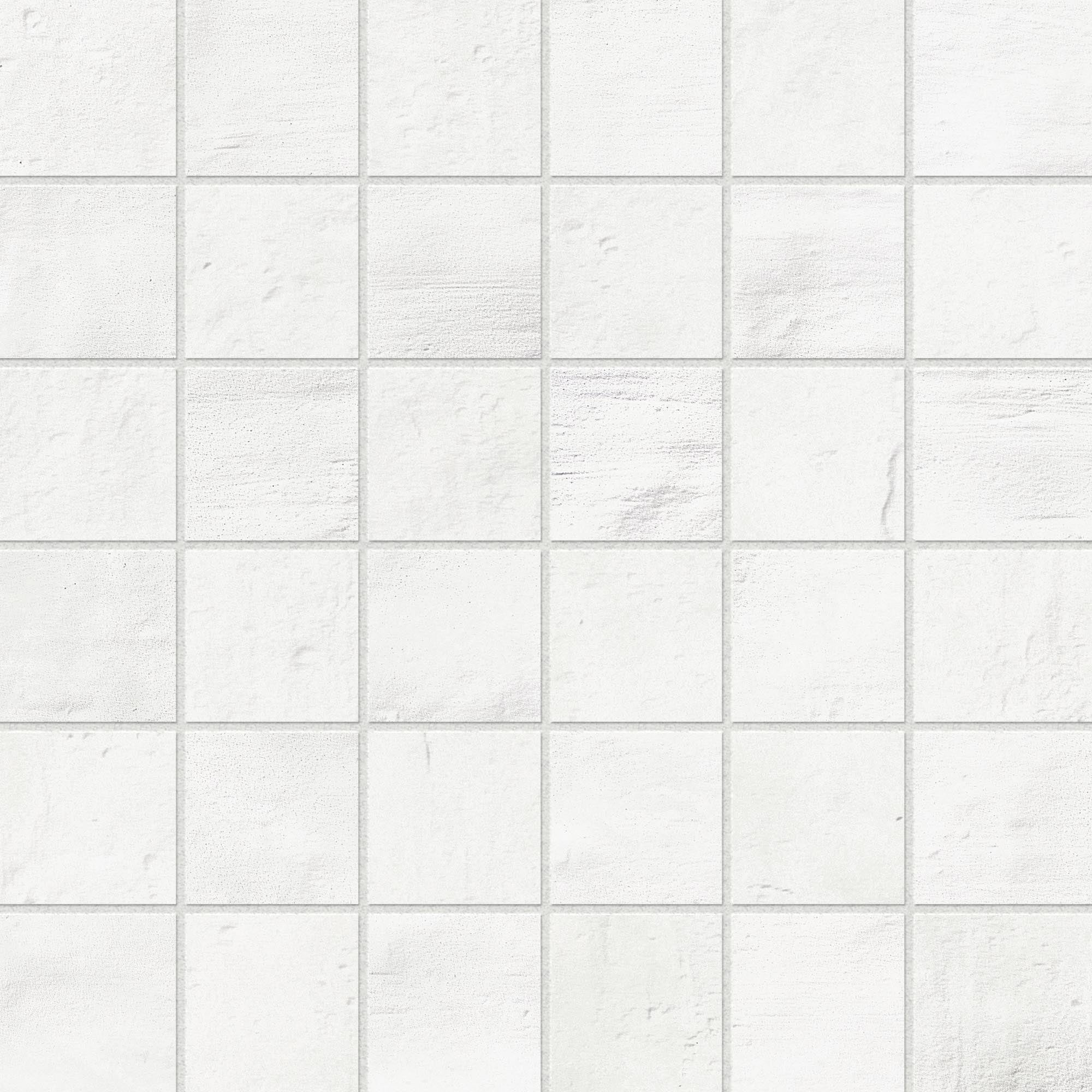 Earthen 2x2 Matte Porcelain Mesh Mosaic Tile in Whisper