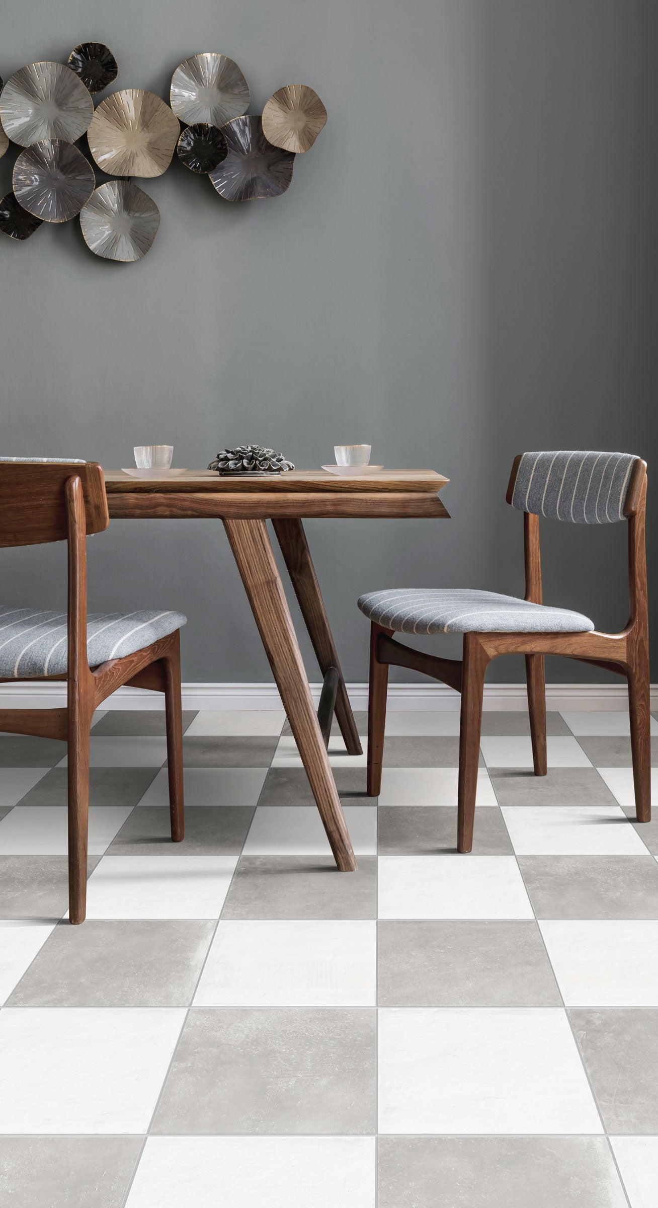 Earthen 12x12 Matte Porcelain Tile in Smoke