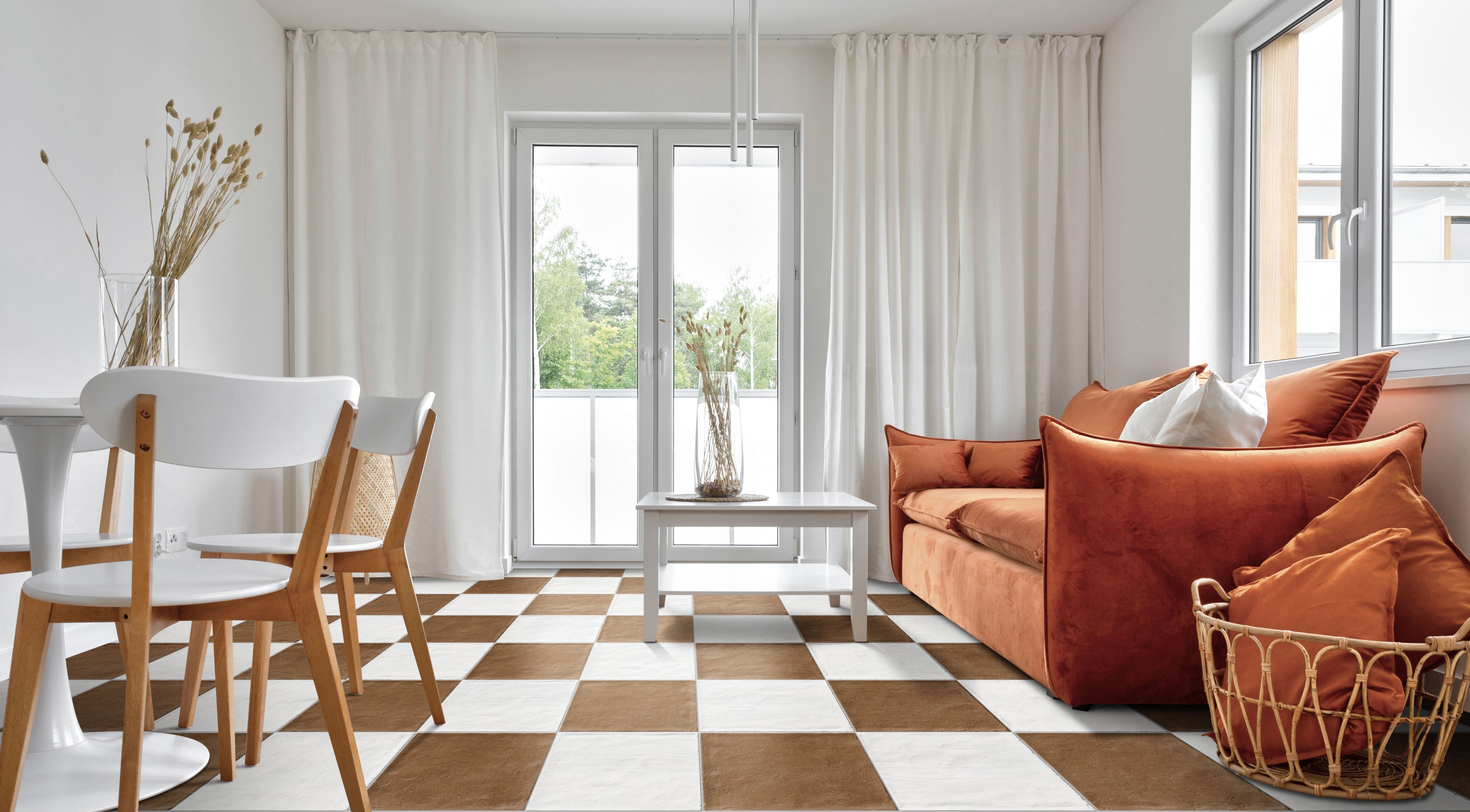 Earthen 12x12 Matte Porcelain Tile in Terracotta