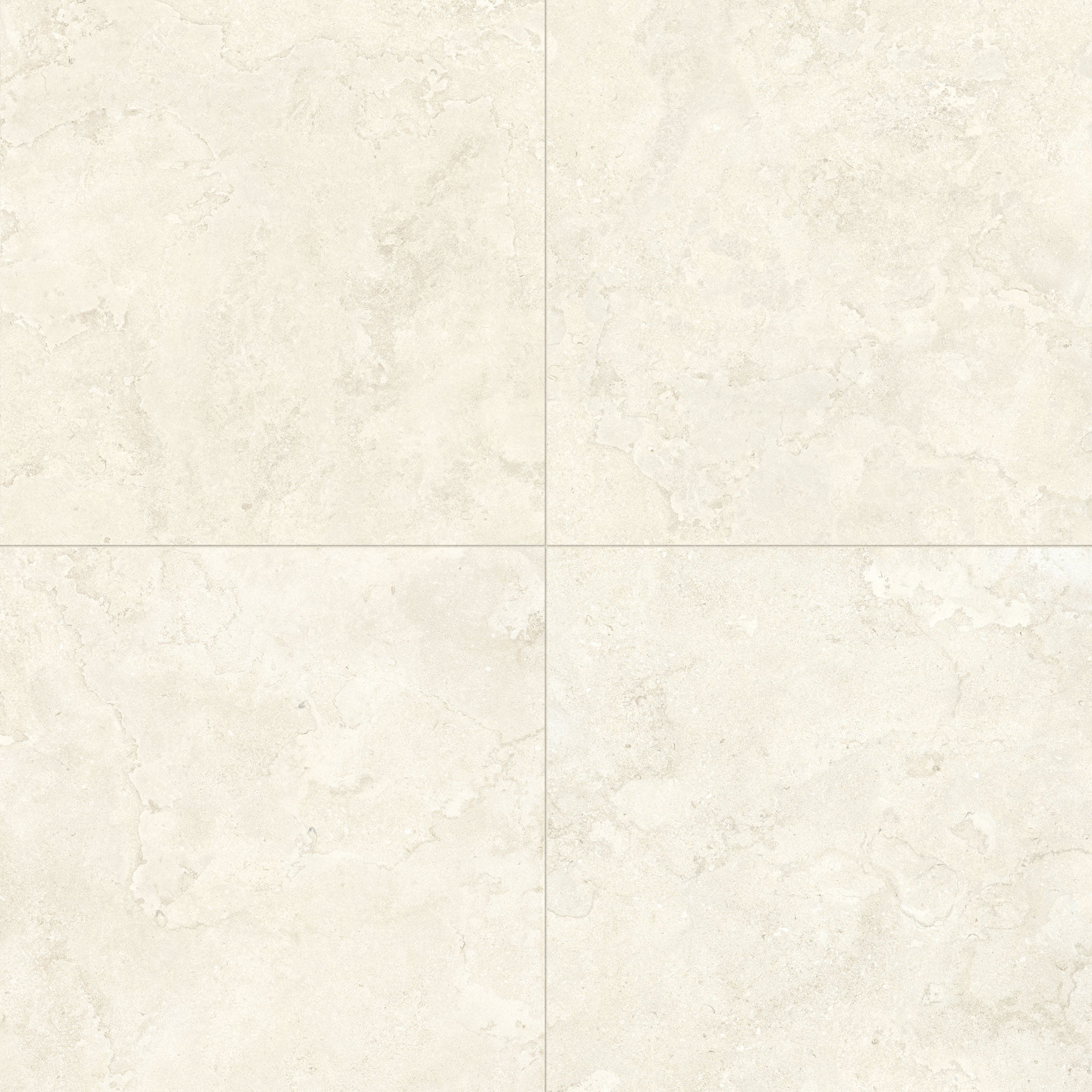 EcoStone 48x48 Matte Porcelain Tile in Cross-Cut Fog