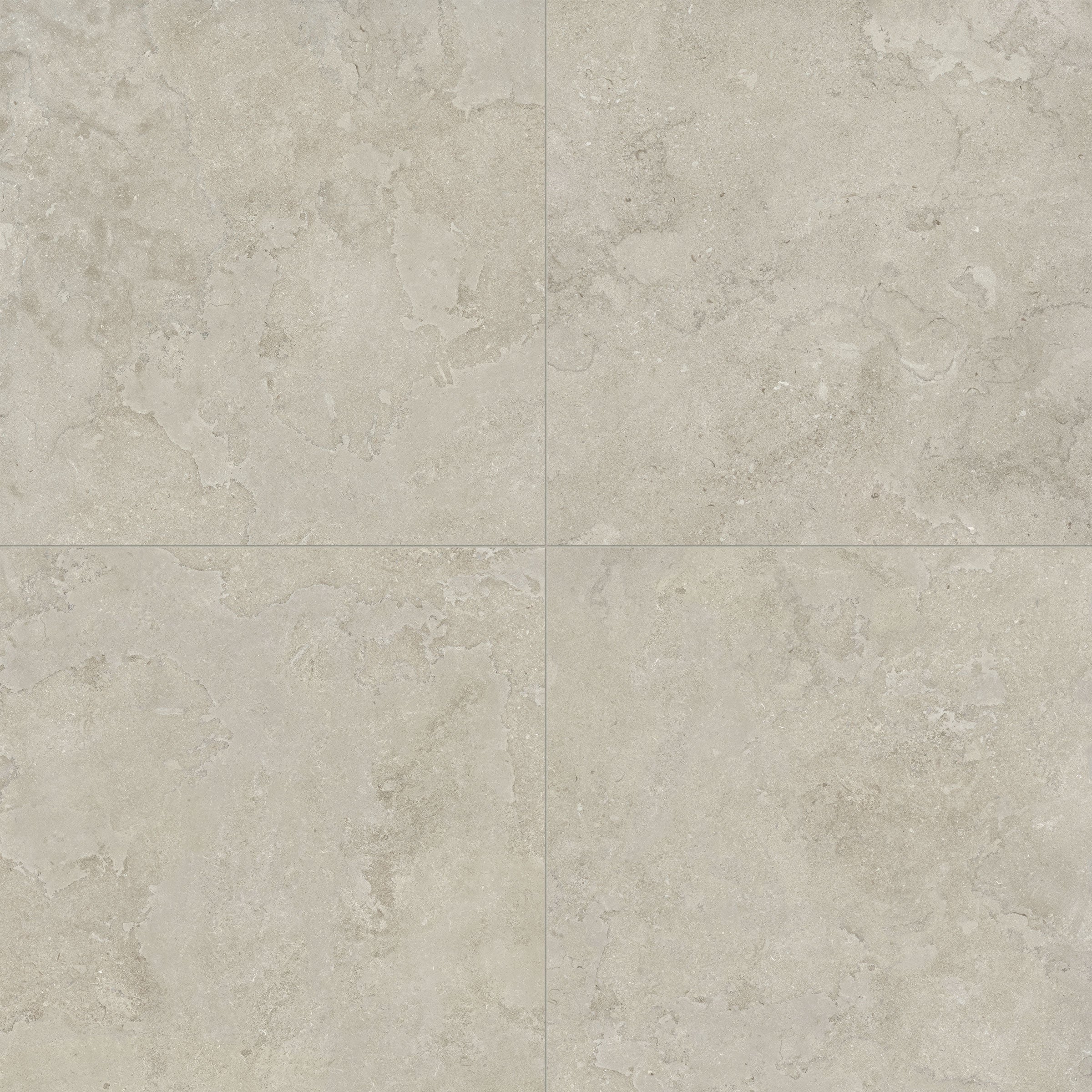 EcoStone 48x48 Matte Porcelain Tile in Cross-Cut Mist