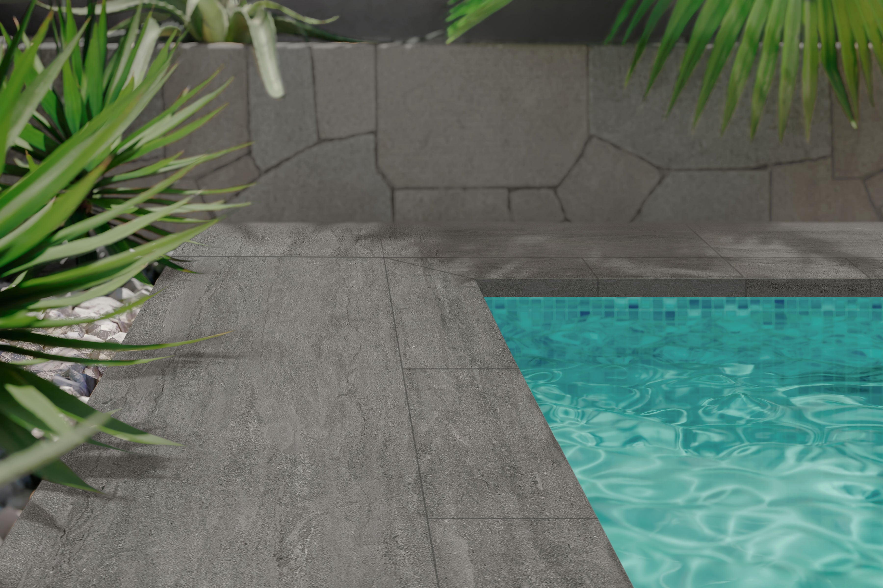 EcoStone 24x48 Grip Porcelain Tile in Vein-Cut Pumice