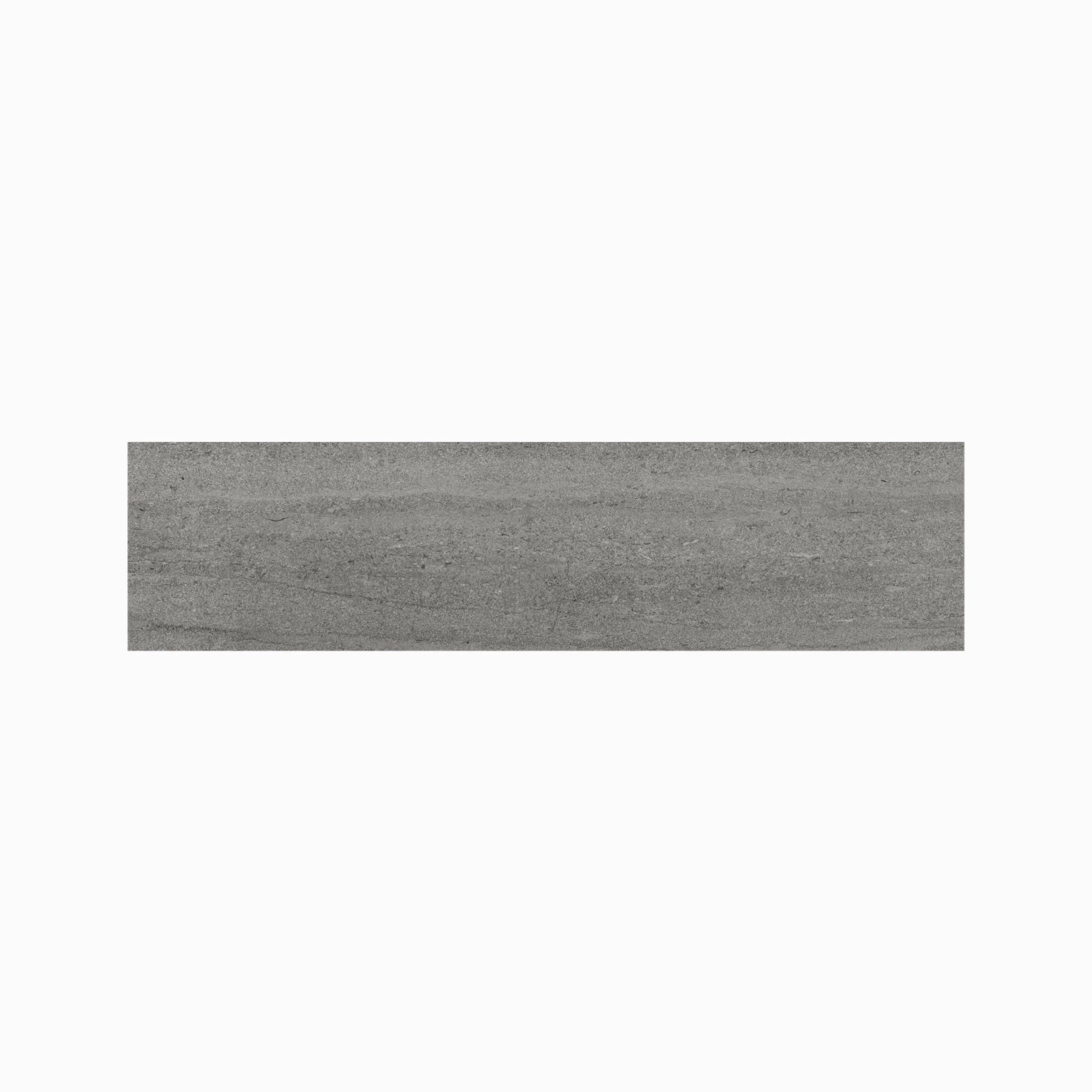 EcoStone 3x12 Matte Porcelain Bullnose Tile in Vein-Cut Pumice