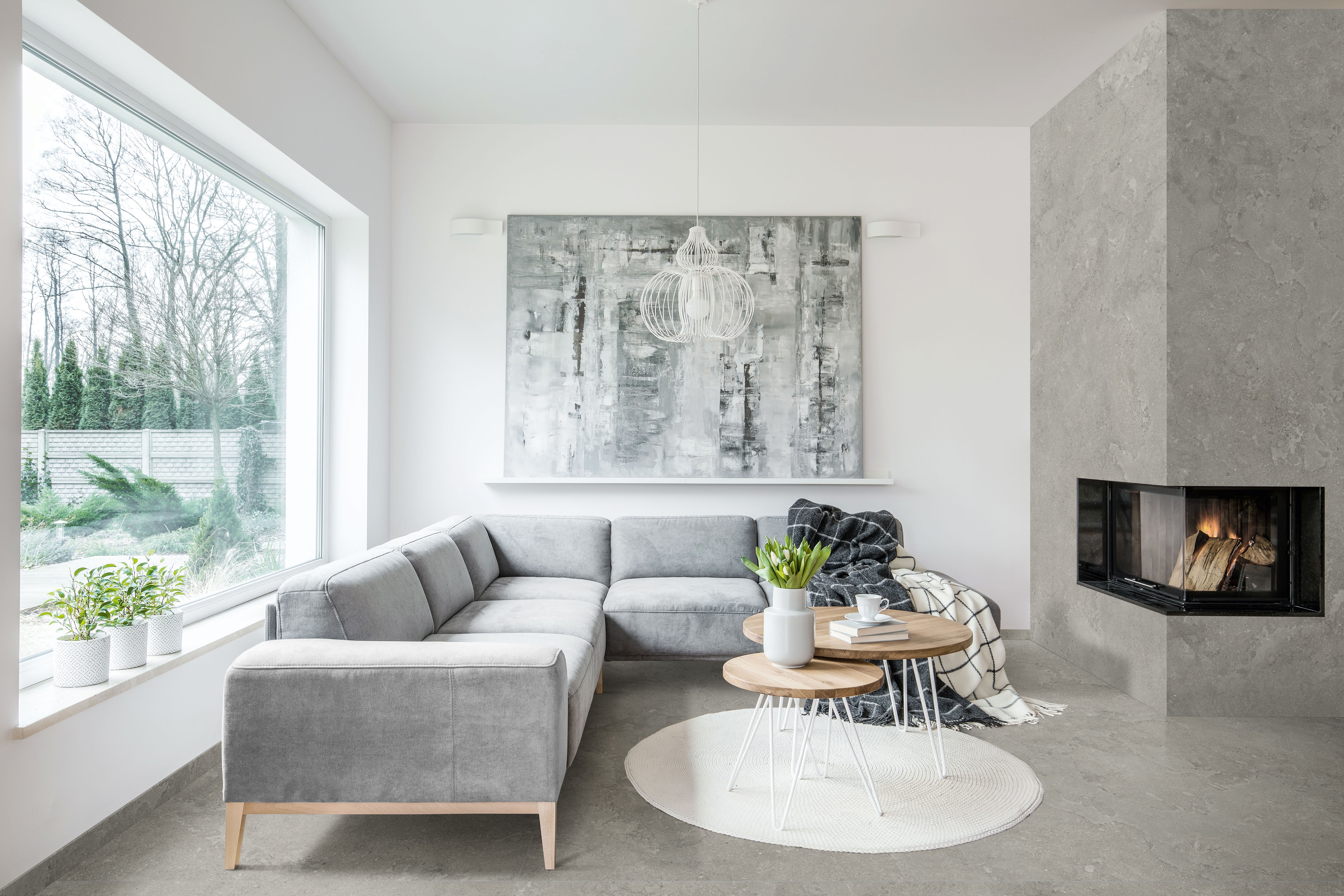 EcoStone 48x110 Matte Porcelain Tile in Cross-Cut Fossil