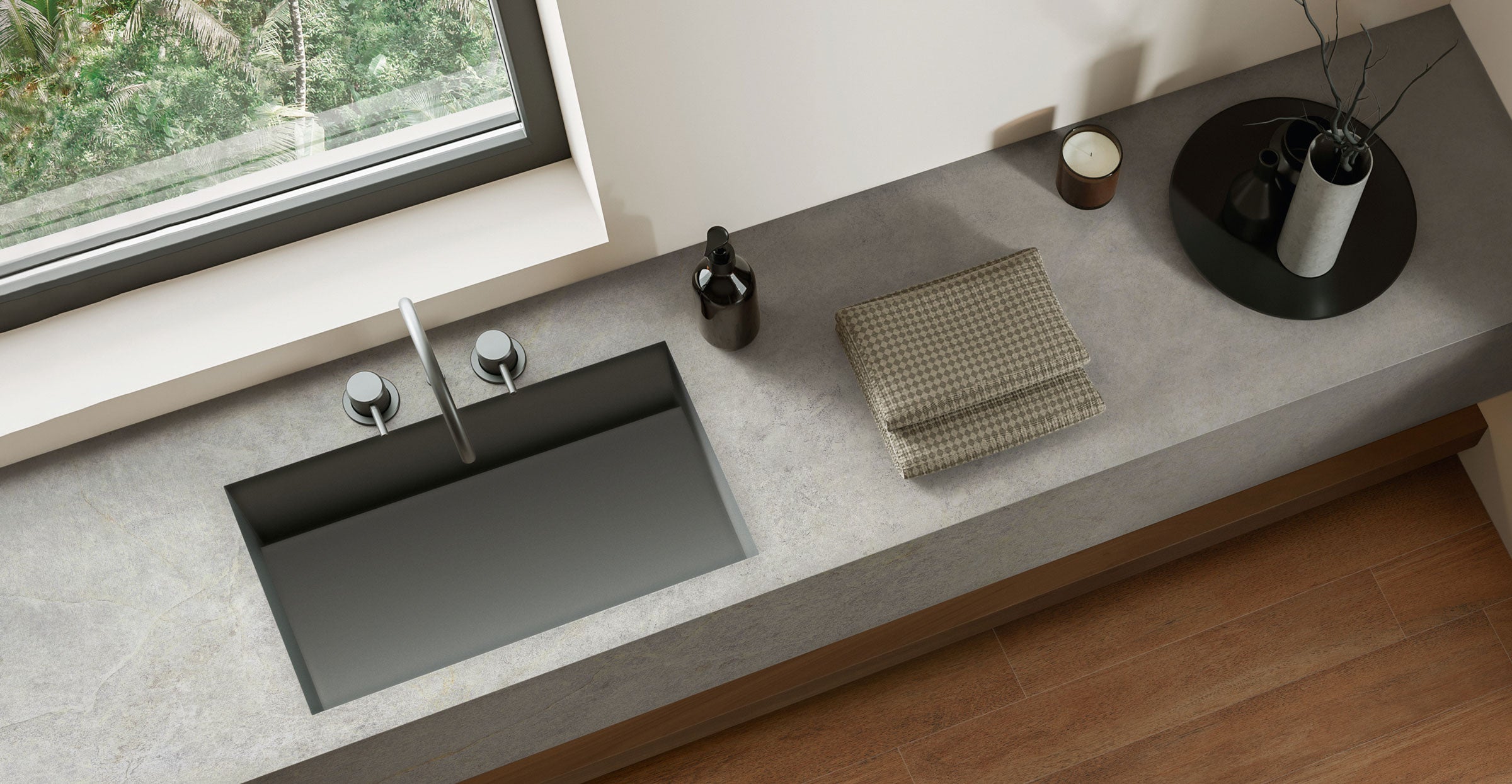 Farmhouse Living Pre-Fab 32x96 Matte Porcelain Tile in Millstone