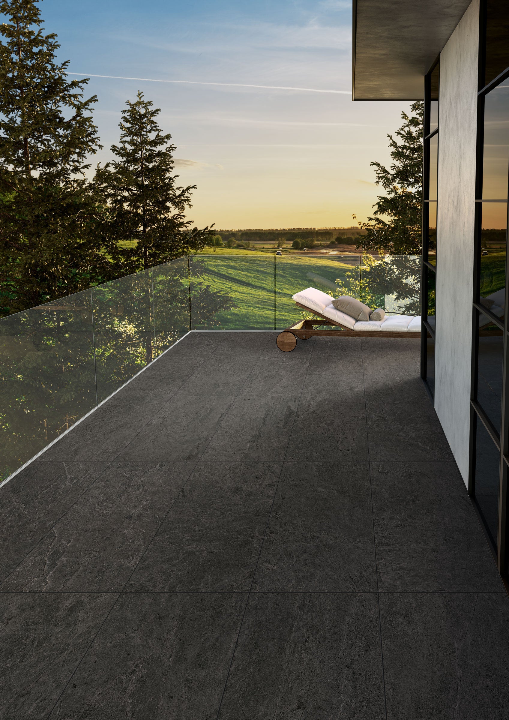 Farmhouse Living 24x48 Grip Porcelain Tile in Slate