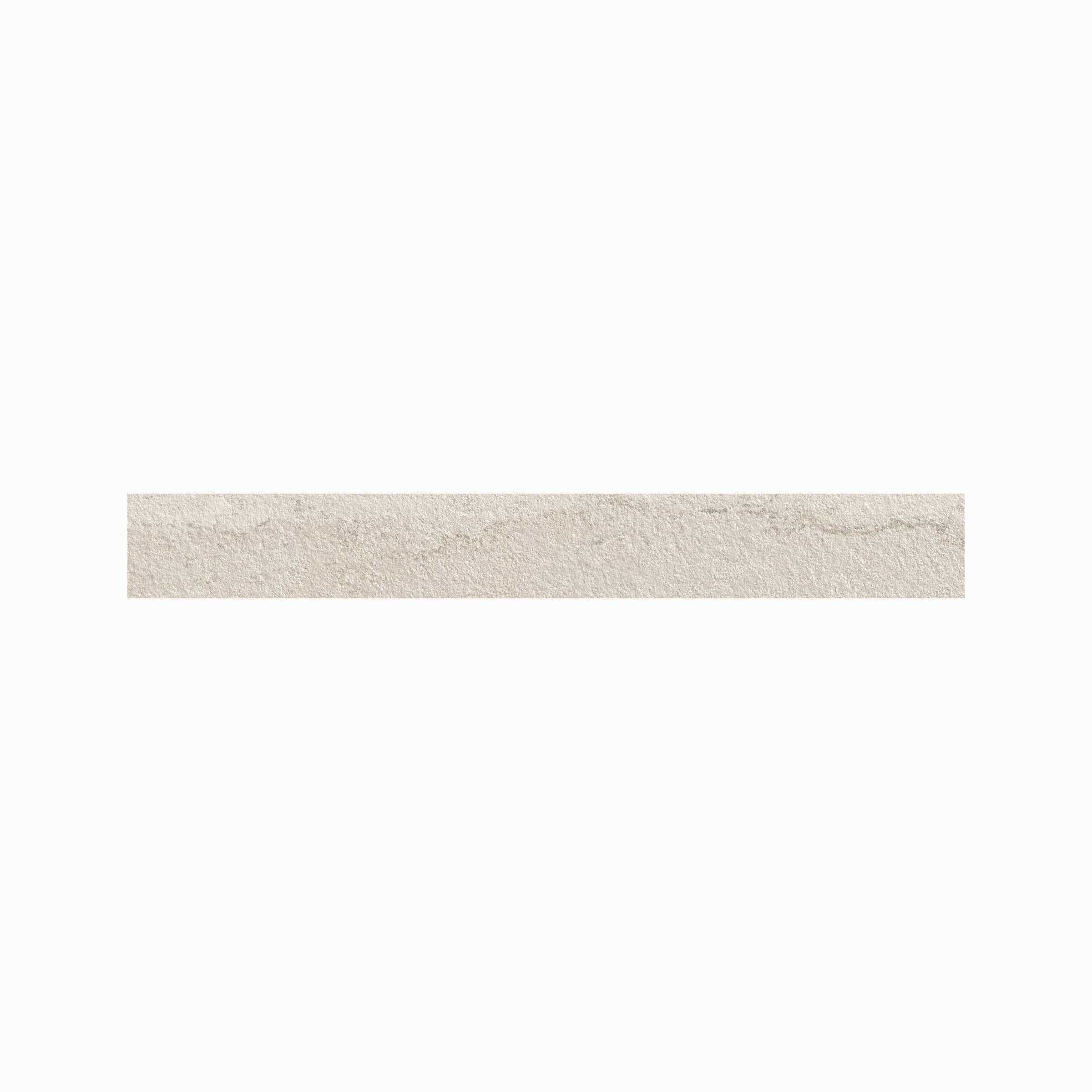 Imprint 3x24 Matte Porcelain Bullnose Tile in Strata Kaolin